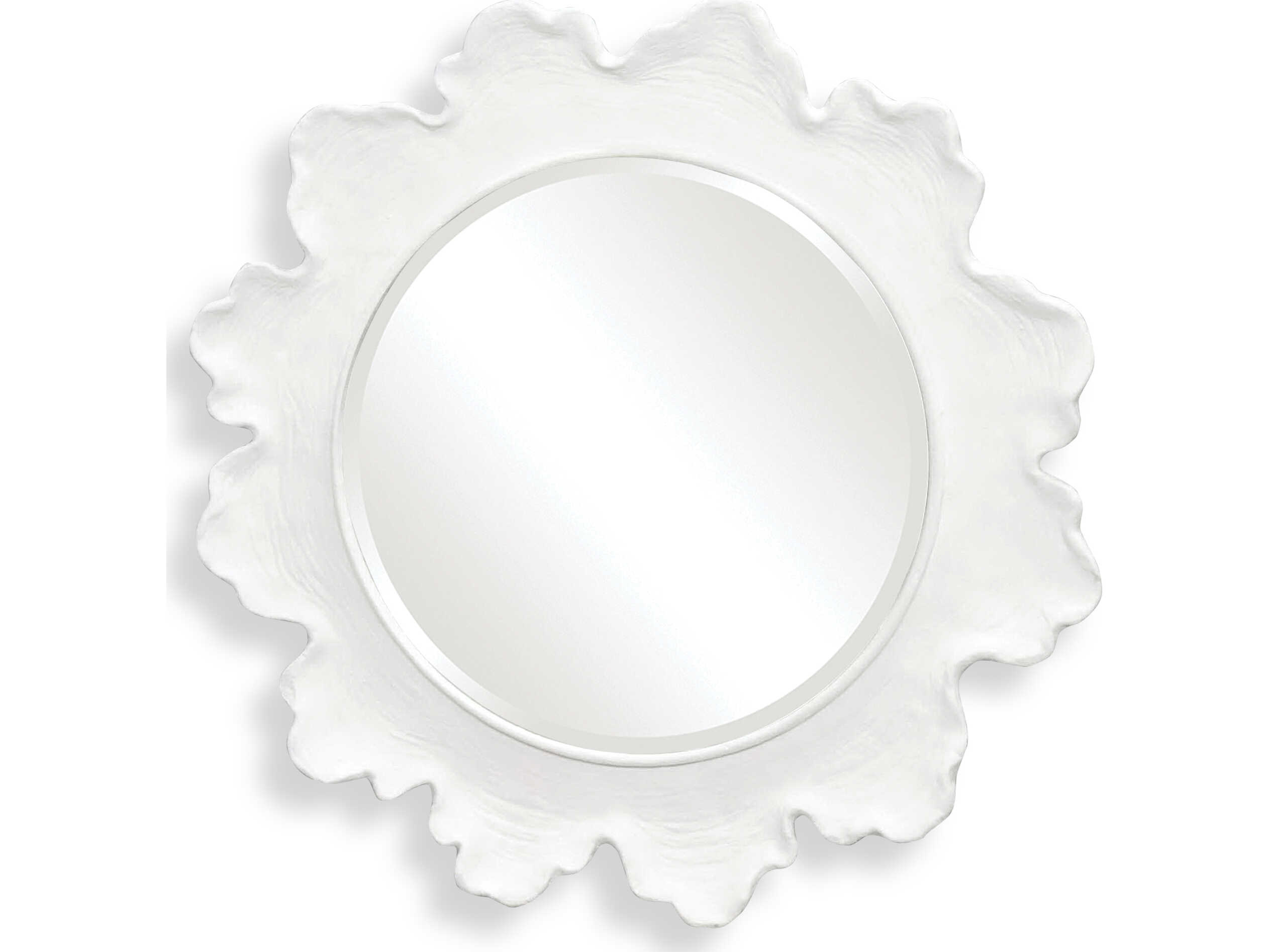 Uttermost Sea Coral White 34'' Wide Round Wall Mirror UT09797