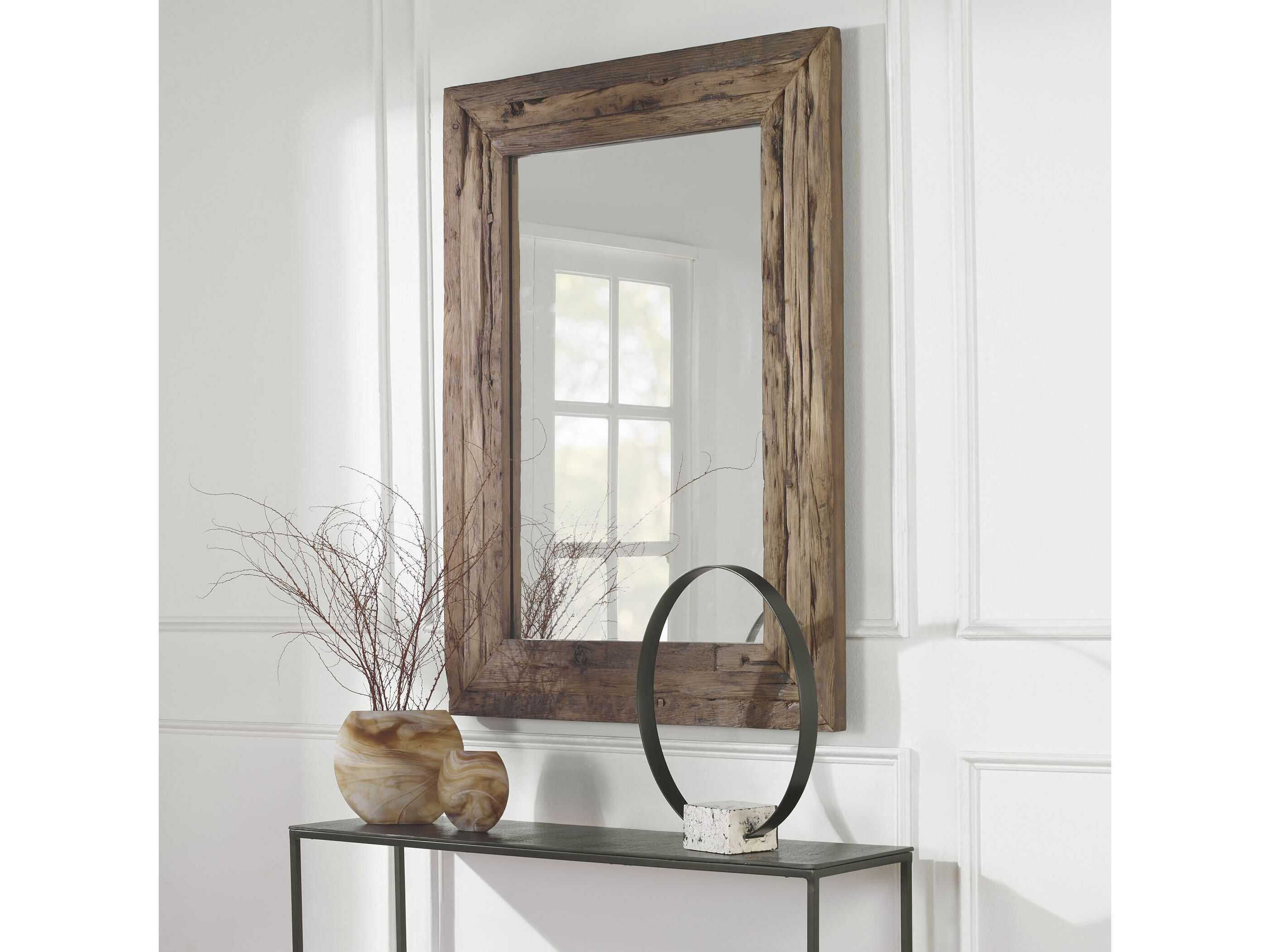 Uttermost Rennick Rustic 36''W x 48''H Rectangular Wall Mirror UT09816