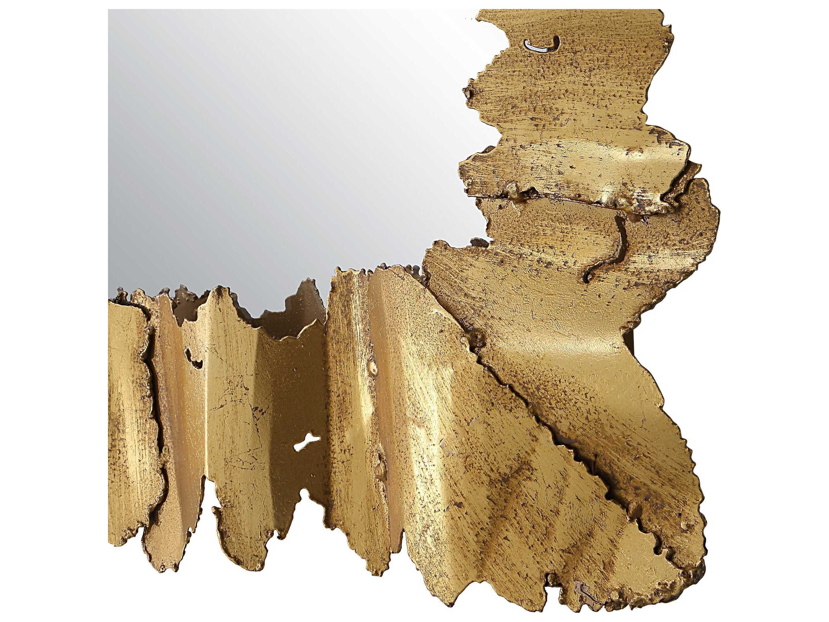 Uttermost Lev Antique Gold Rectangular Wall Mirror UT09825