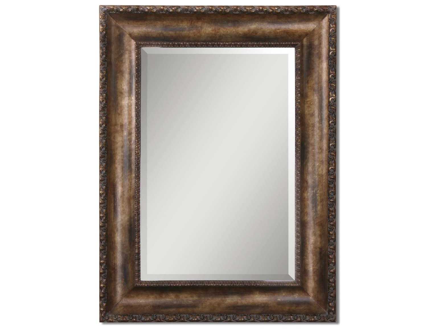 Uttermost Leola 36 x 48 Antique Bronze Wall Mirror UT14441B