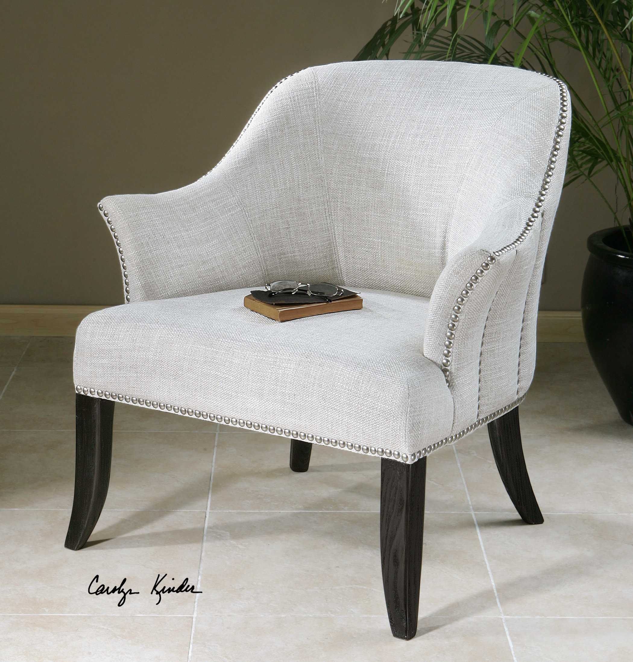 Uttermost Leisa White Accent Chair UT23114