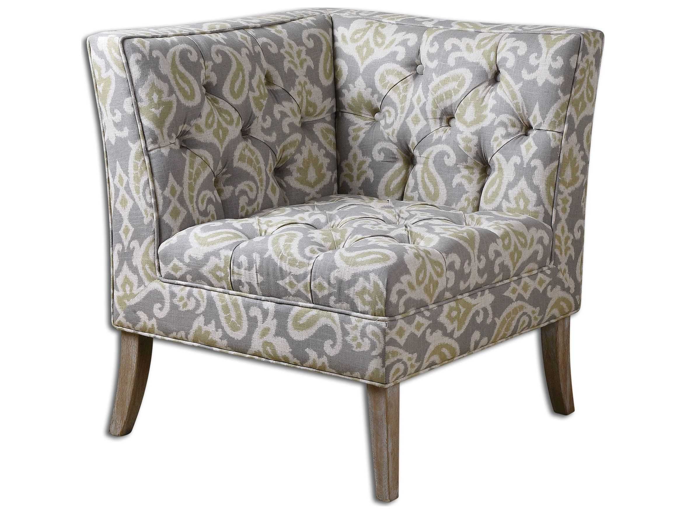 Uttermost Meliso Tufted Corner Accent Chair 23167