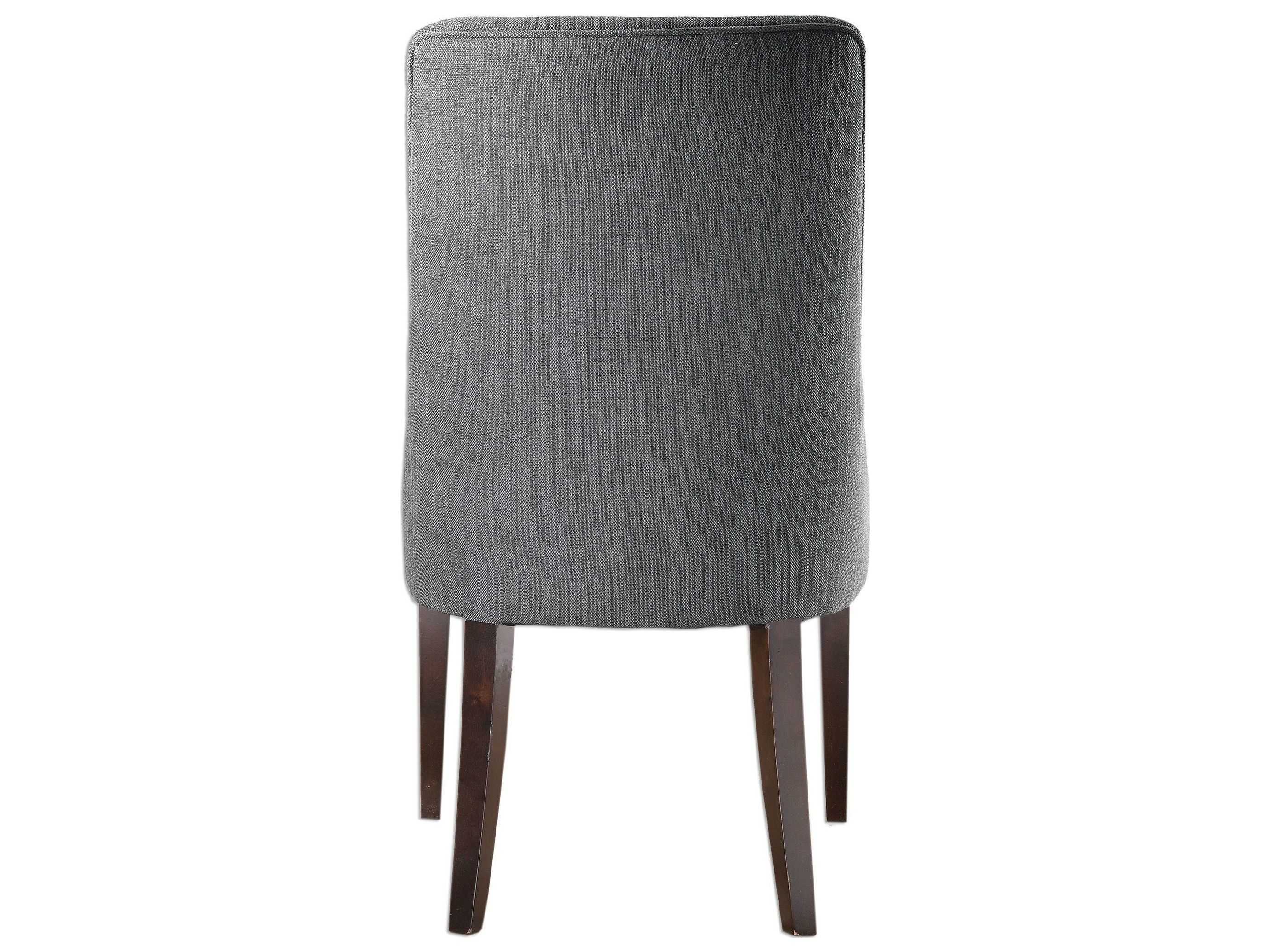Uttermost Patamon Ply Wood Gray Upholstered Side Dining Chair (Price