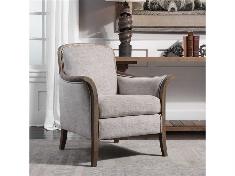 Uttermost Brittoney Taupe & Stone Accent Chair UT23369