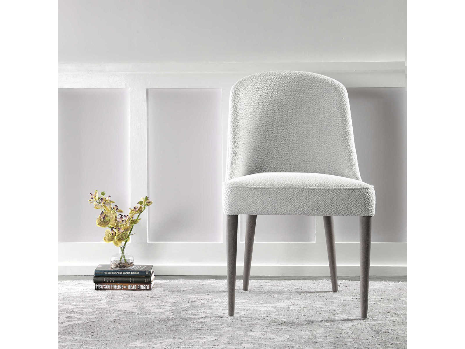 Uttermost Brie OffWhite Side Dining Chair (Set of 2) UT235582