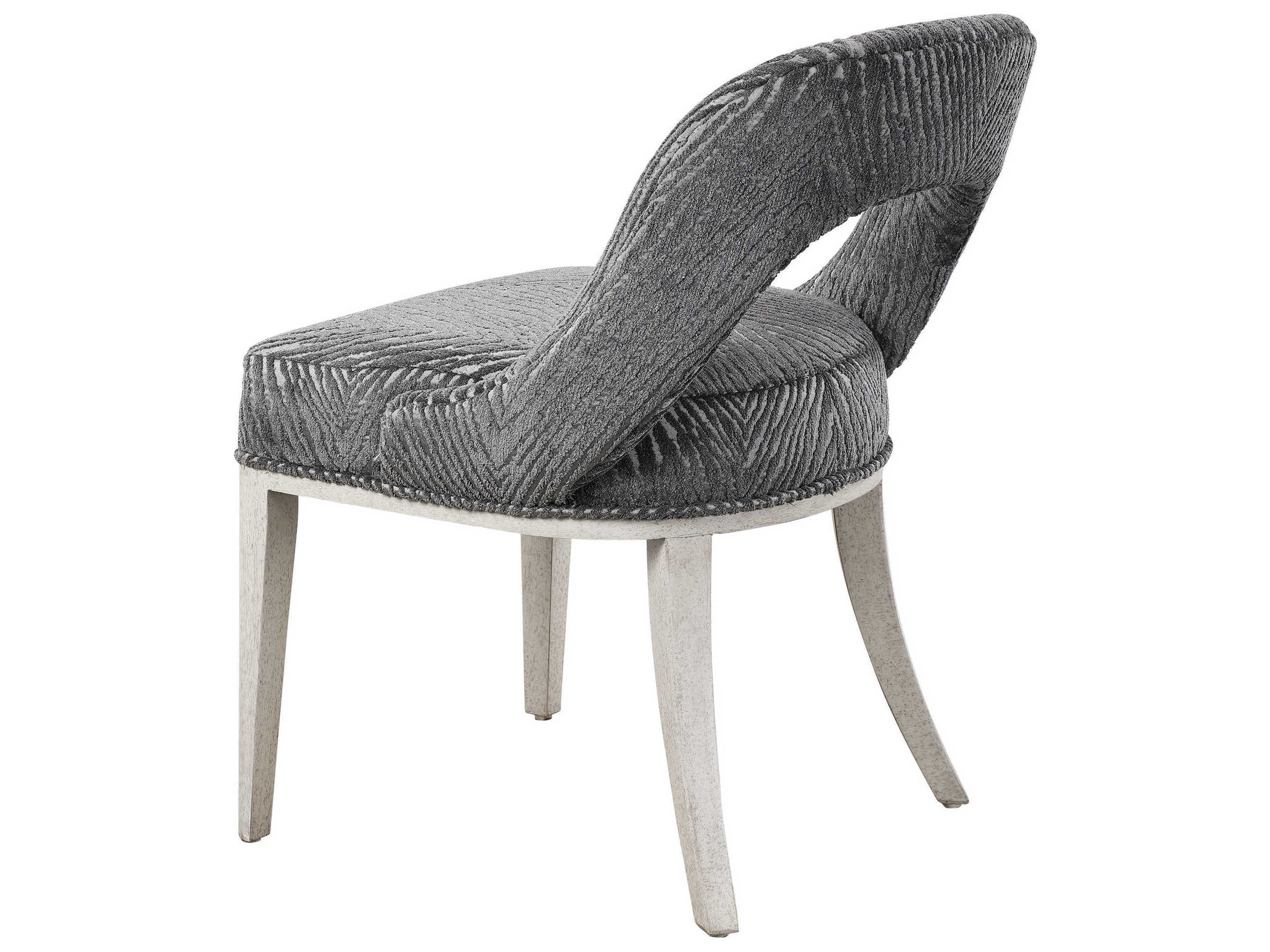 Uttermost Amalia Charcoal / Light Gray Side Dining Chair (Set of 2
