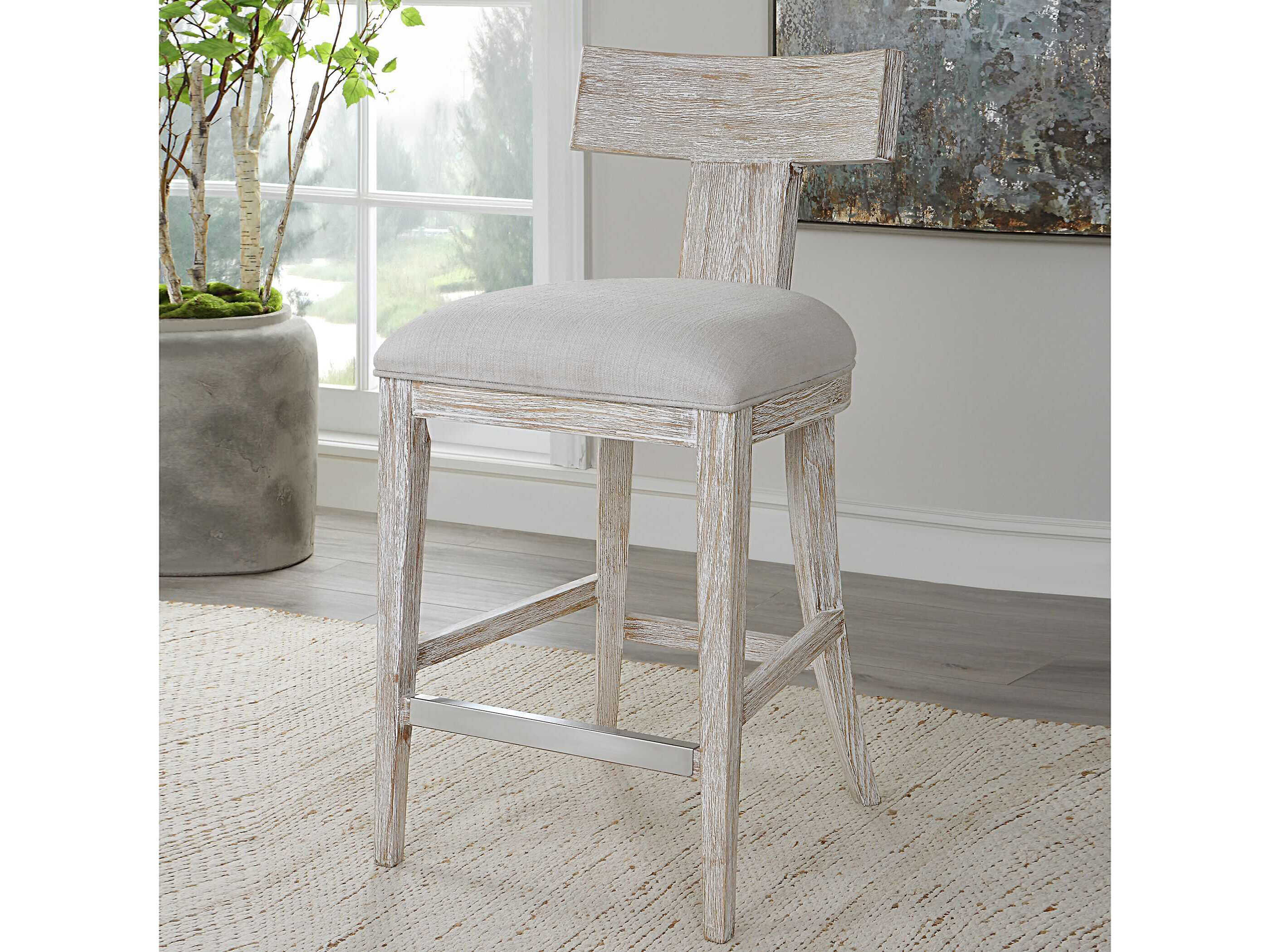 Uttermost Idris Upholstered Counter Stool UT23693