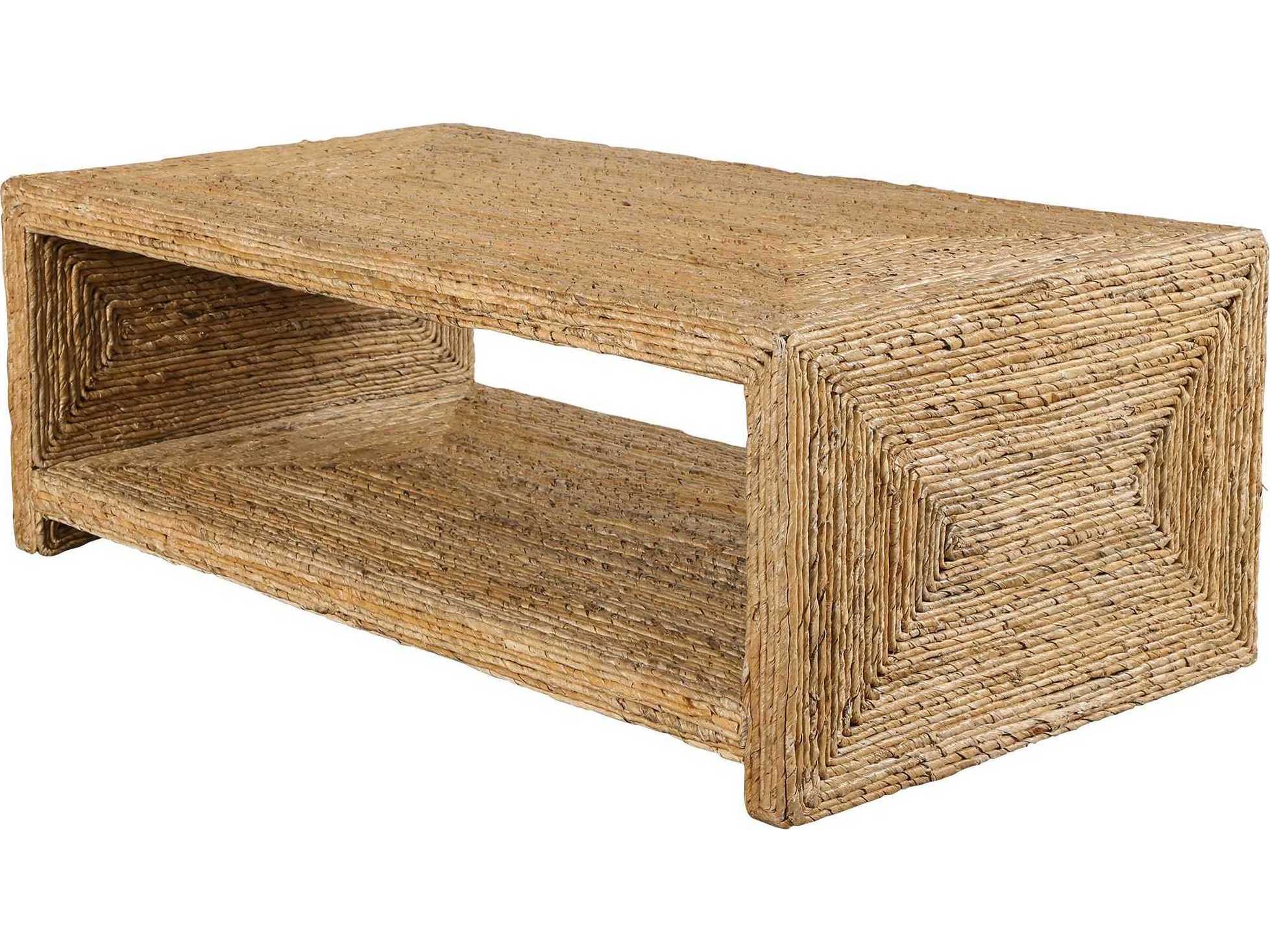 Uttermost Rora Natural Woven Banana Plant 46'' Wide Rectangular Coffee