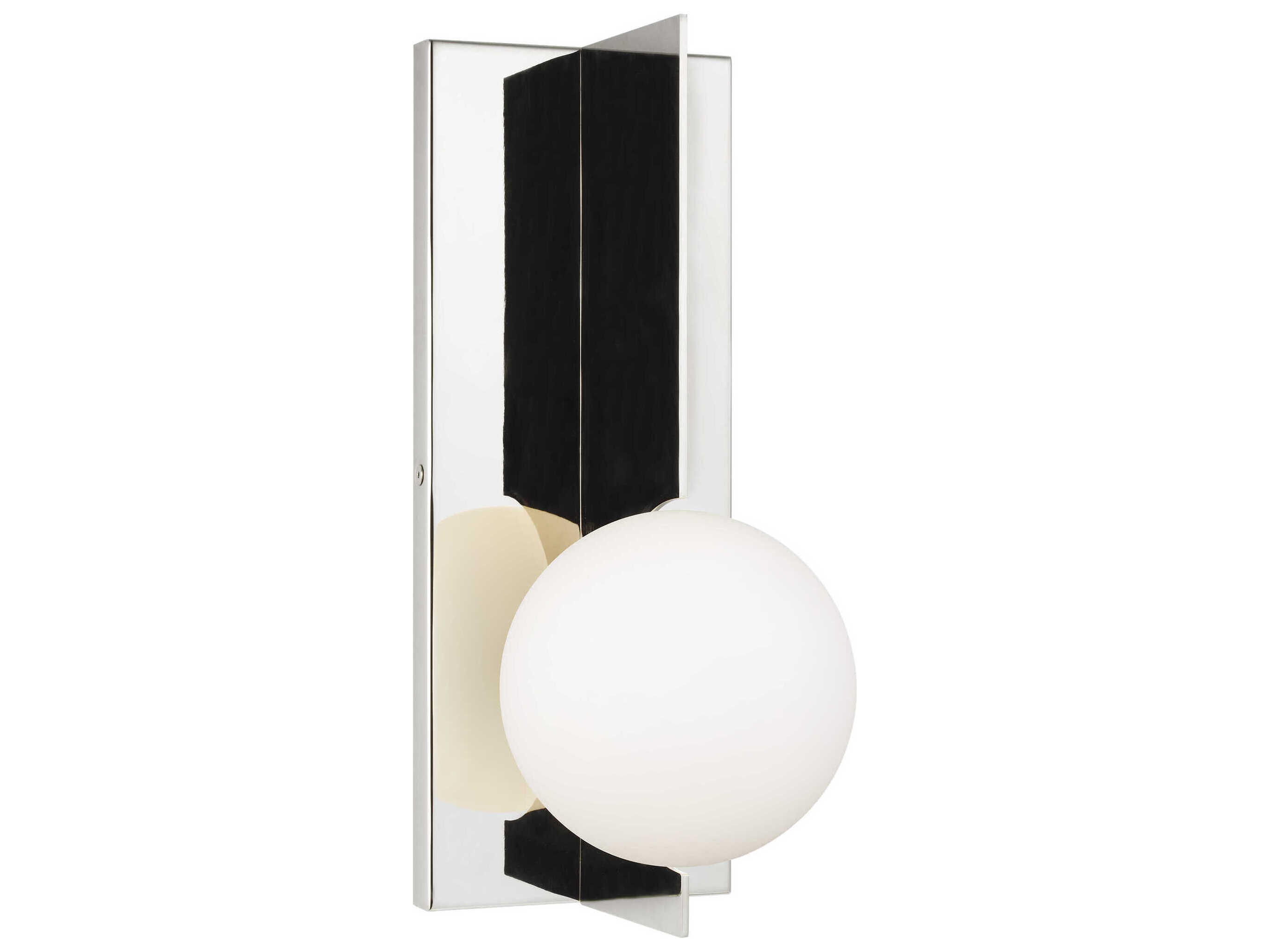 Visual Comfort Modern Orbel 12" Tall 1Light Polished Nickel Wall