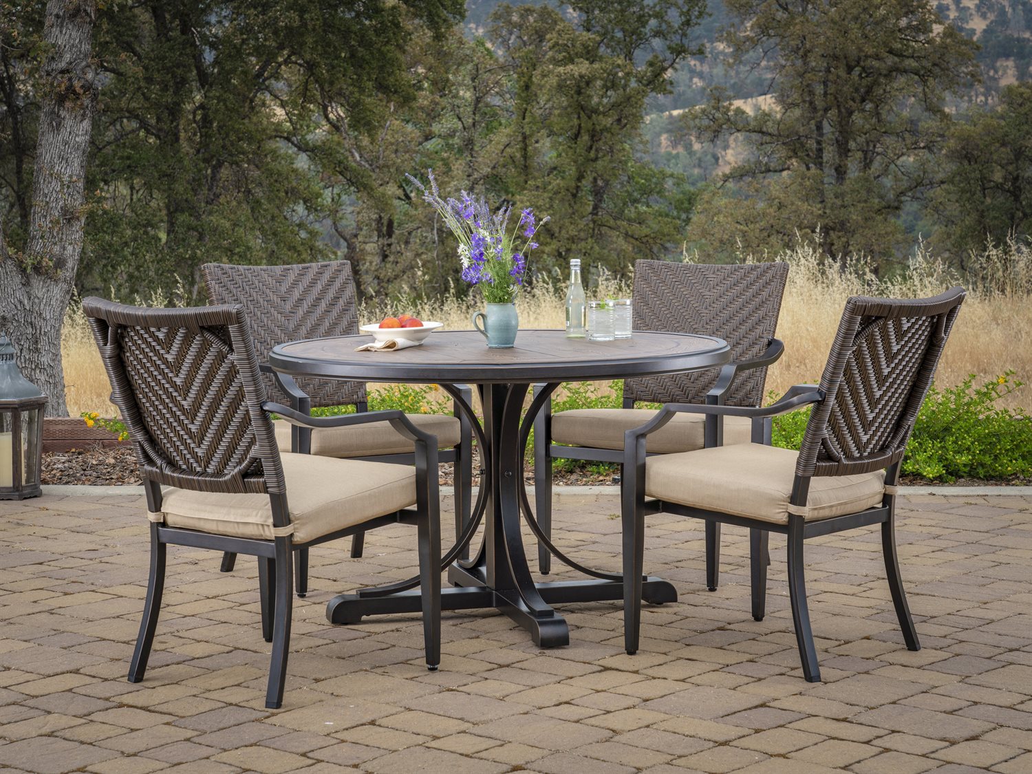 Veranda Classics Mulberry Aluminum 5 Piece Dining Set VER501900K1