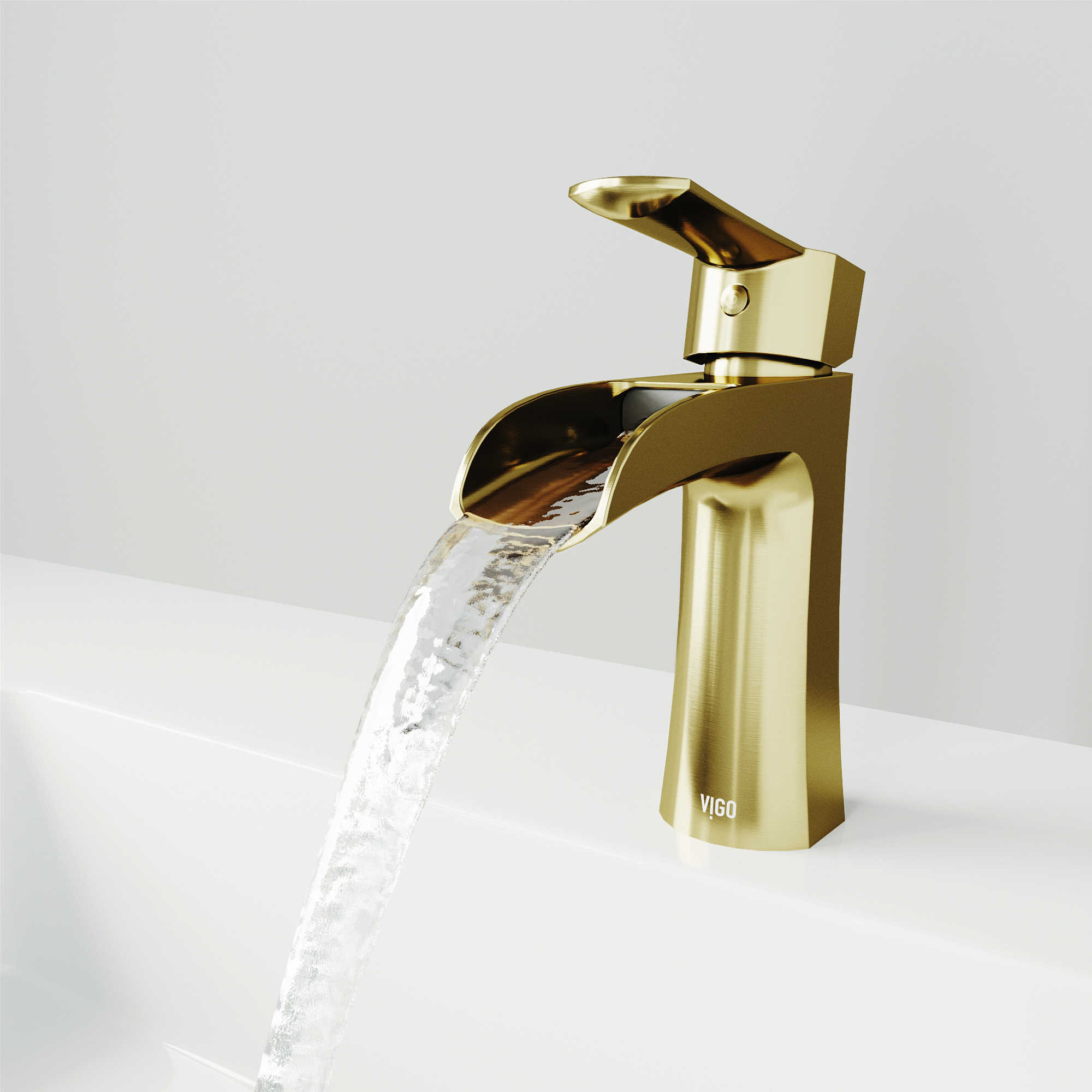 Vigo Paloma Matte Brushed Gold Bathroom Faucet VIVG01041MG