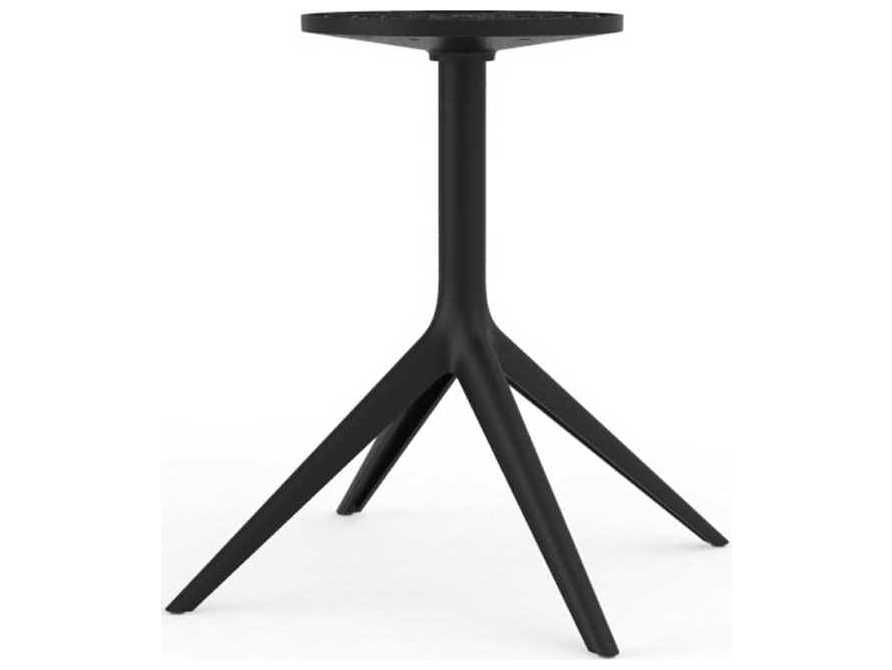 Vondom Outdoor Marisol Black Aluminum 29'' High Table Base VOD65016BLACK
