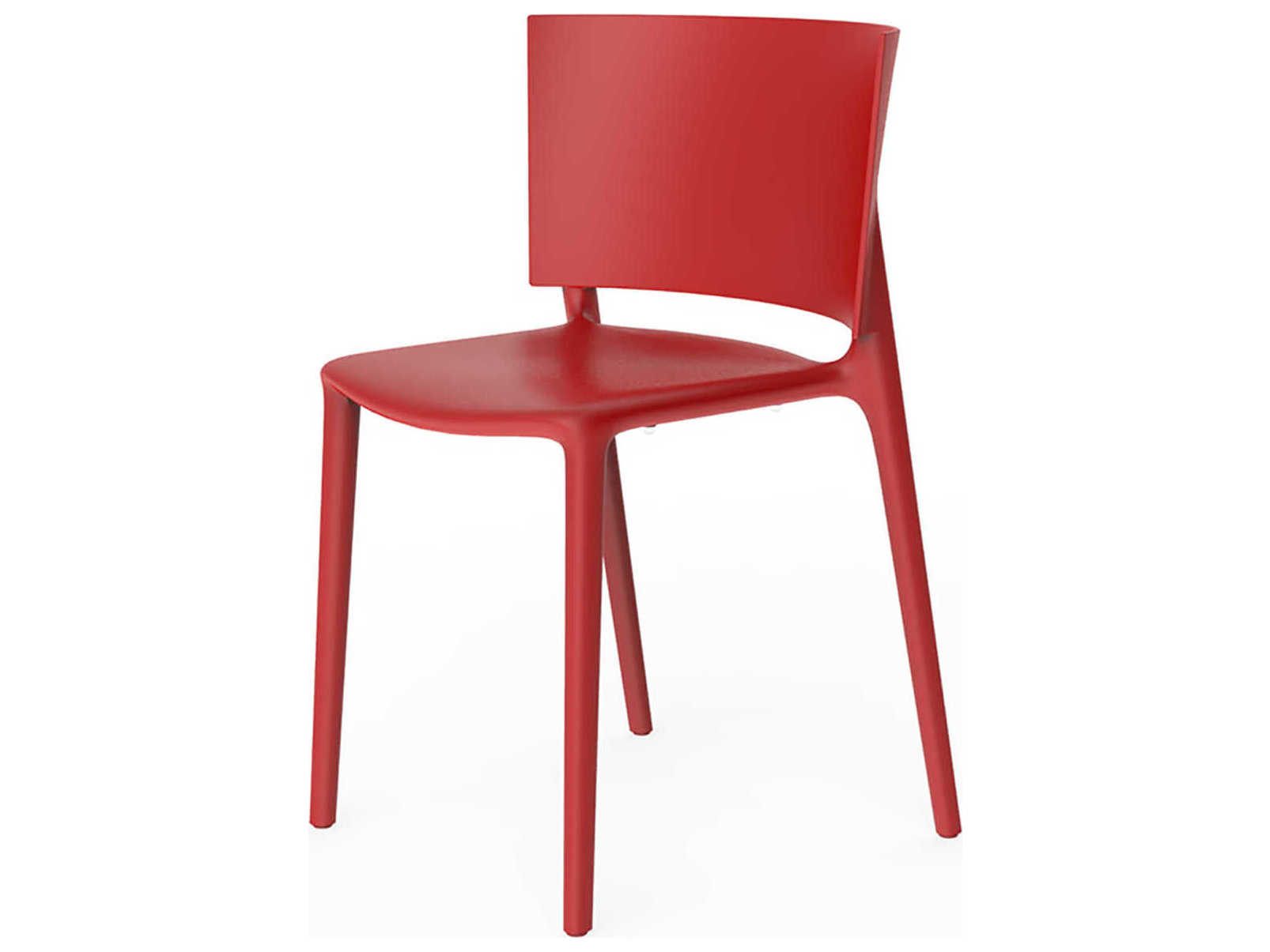Vondom Outdoor Africa Red Polypropylene Dining Chair VOD65036RED