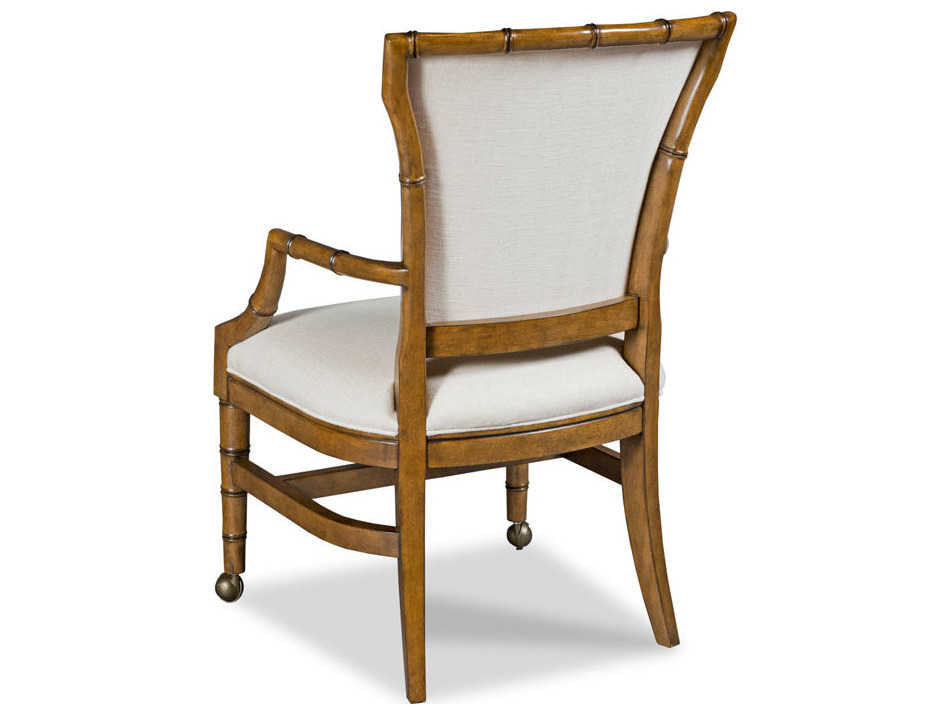Woodbridge Furniture Hazelnut Arm Rolling Dining Chair WBF729720