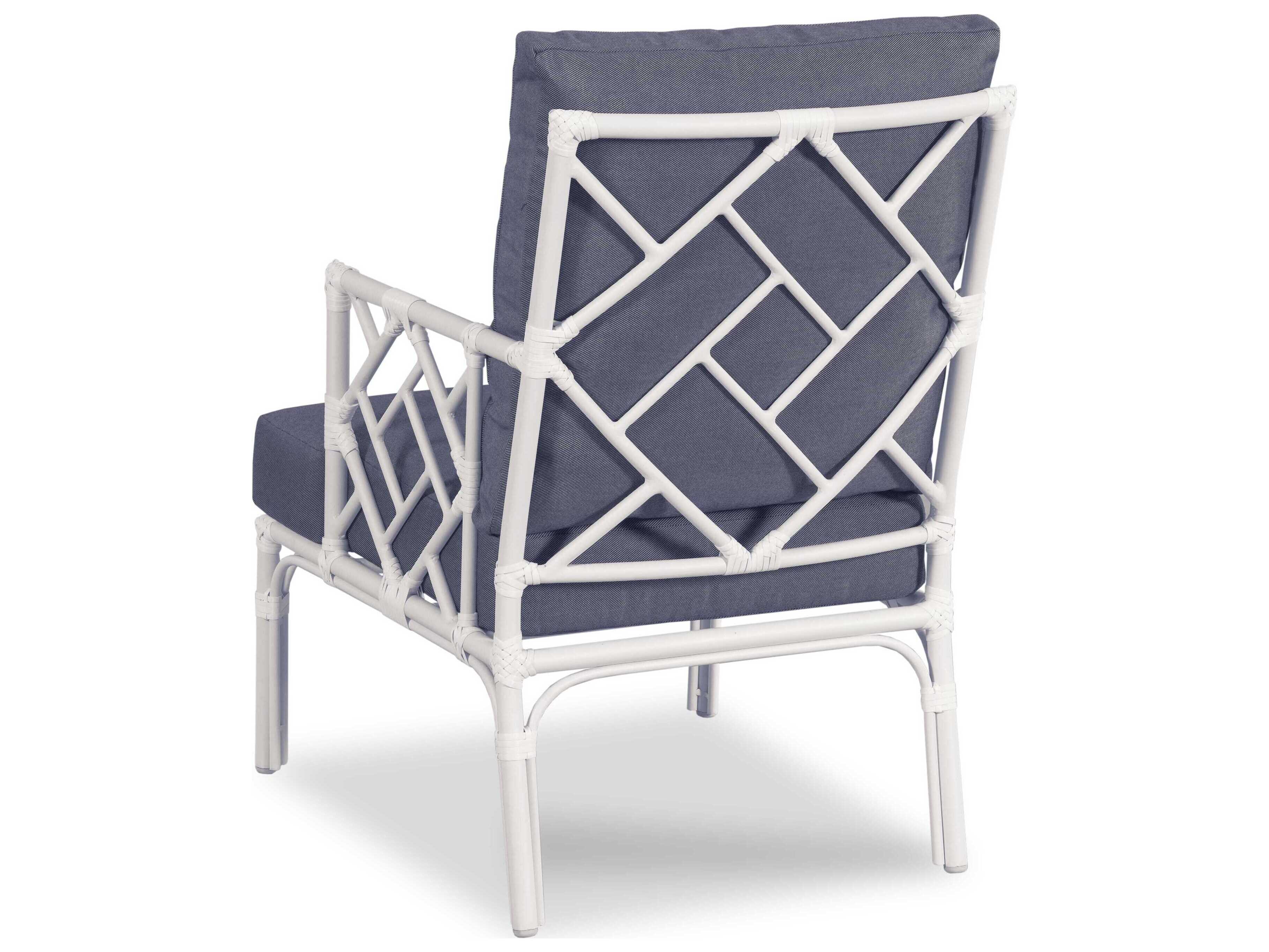 Woodbridge Outdoor Carlyle Cloud White Aluminum Cushion Lounge Chair