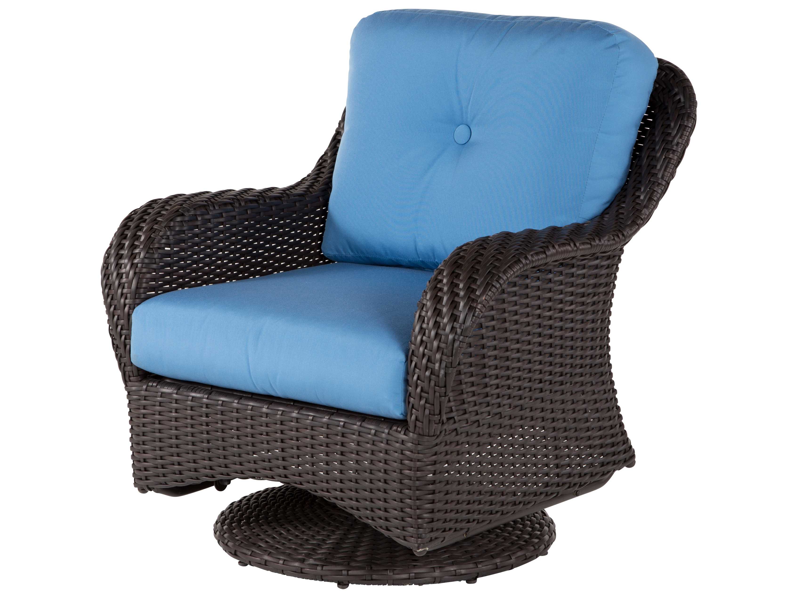 Windward Design Group Carolina Wicker Deep Seating Aluminum Swivel