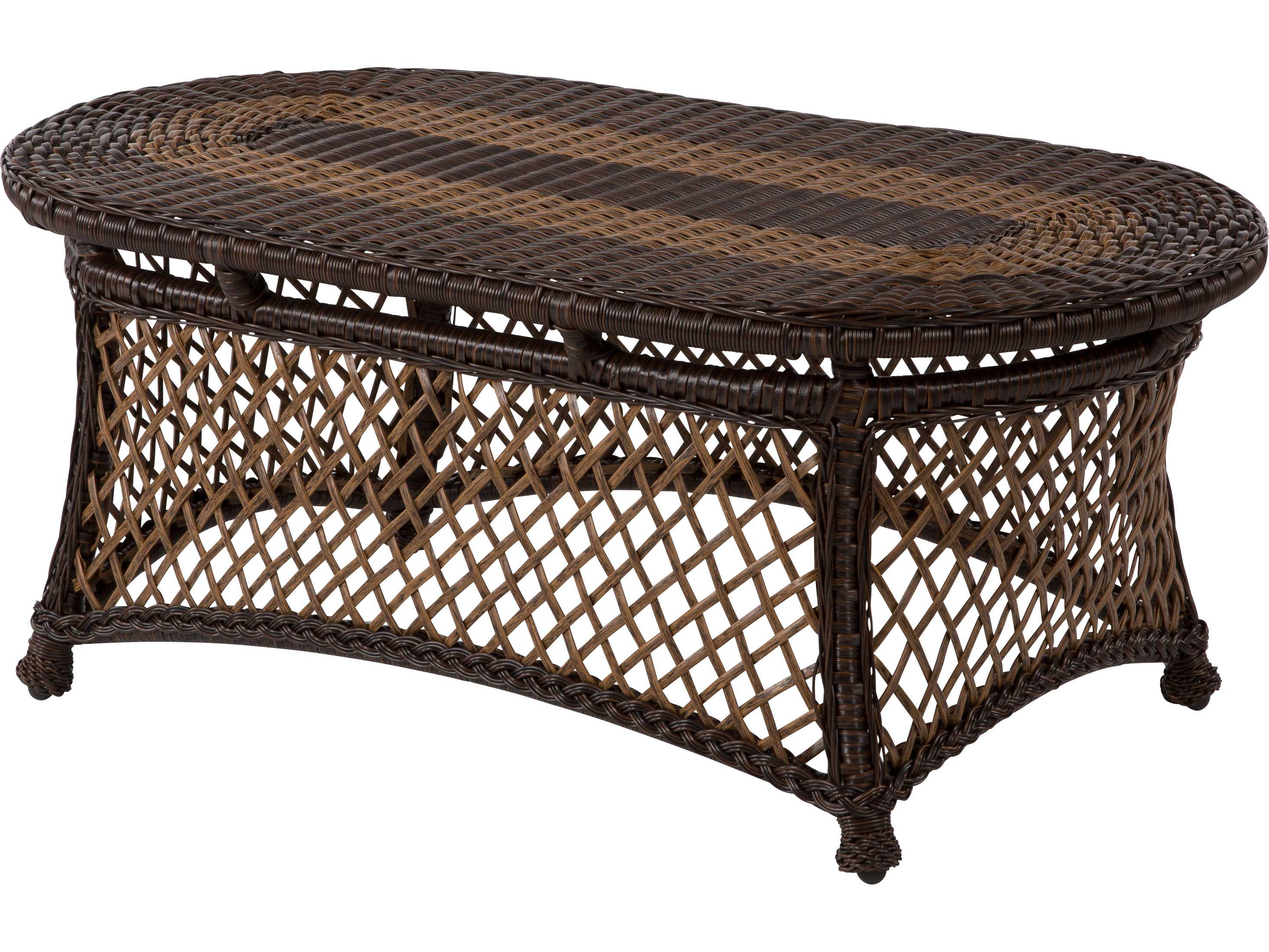 Windward Design Group Hannah Deep Seating Aluminum Wicker 45 x 26 Oval