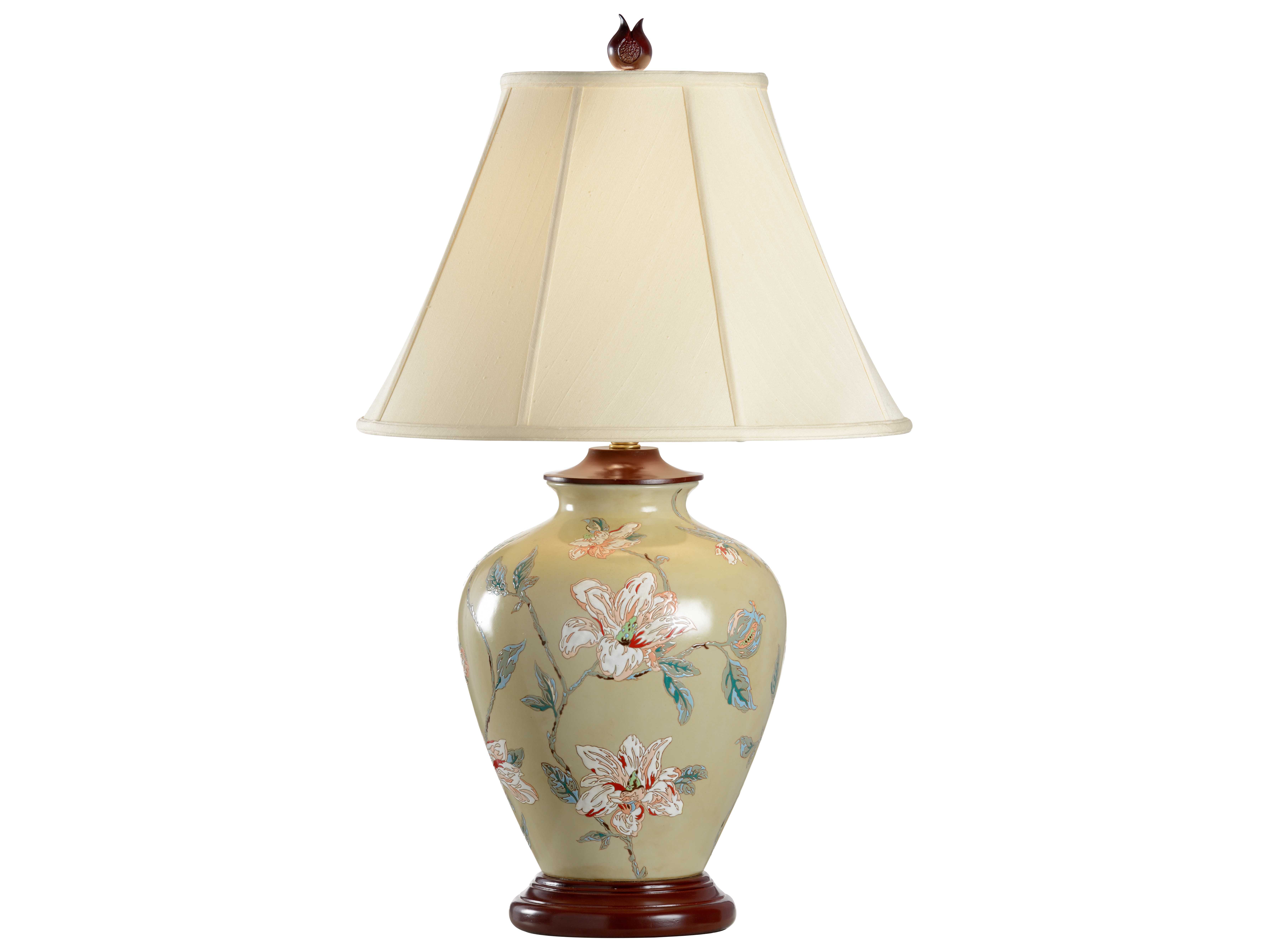 Wildwood Lamps Porcelain Magnolia Table Lamp 14114