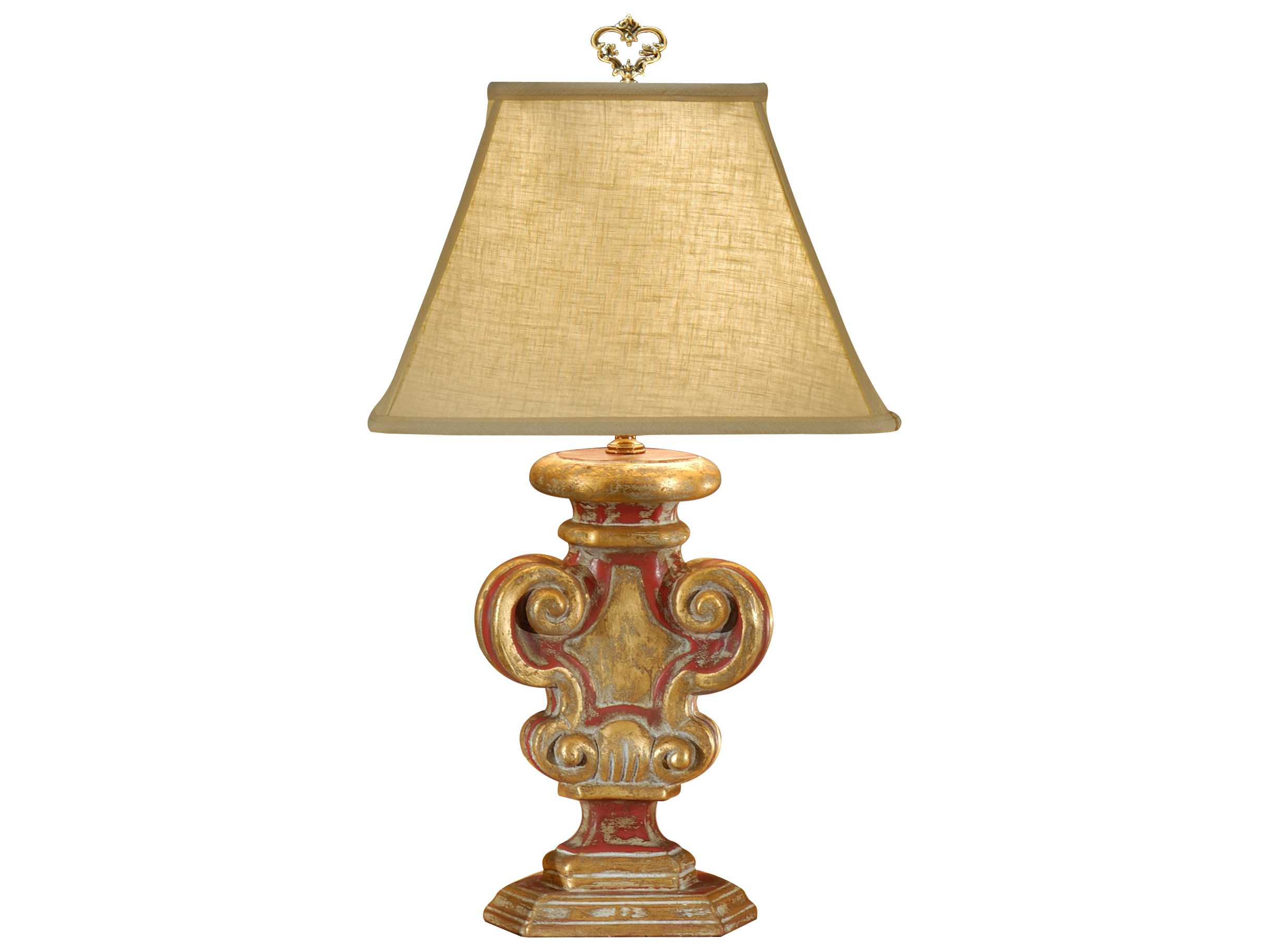 Wildwood Lamps Faux Wood Tuscan Carving Table Lamp WL8883