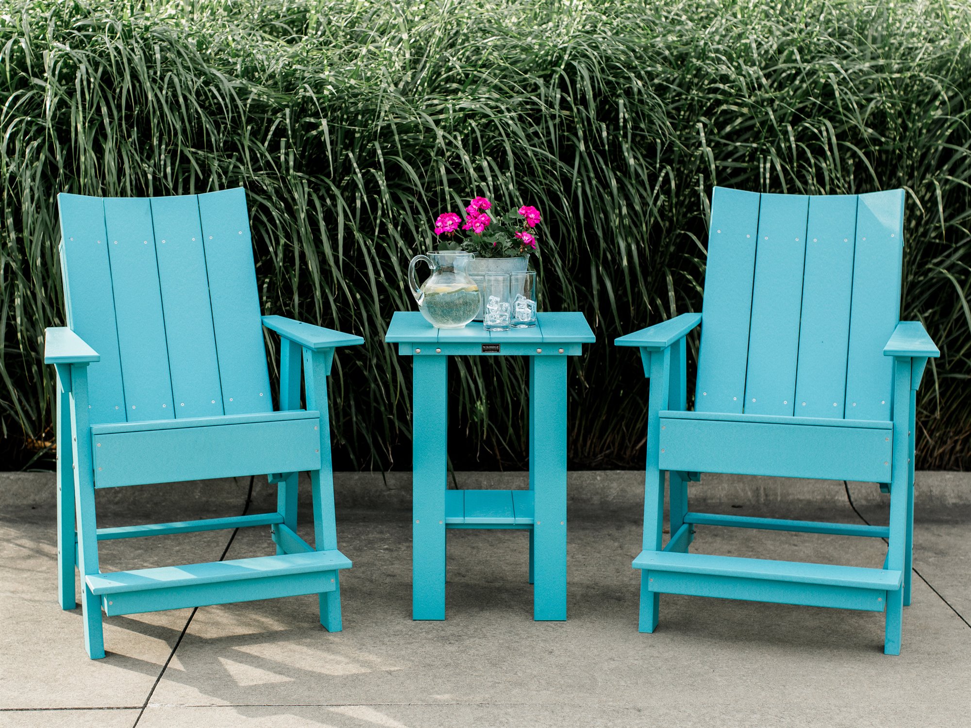 Quick Ship Wildridge Contemporary Patio Lounge Set QSCNTMPRRYLNGSET