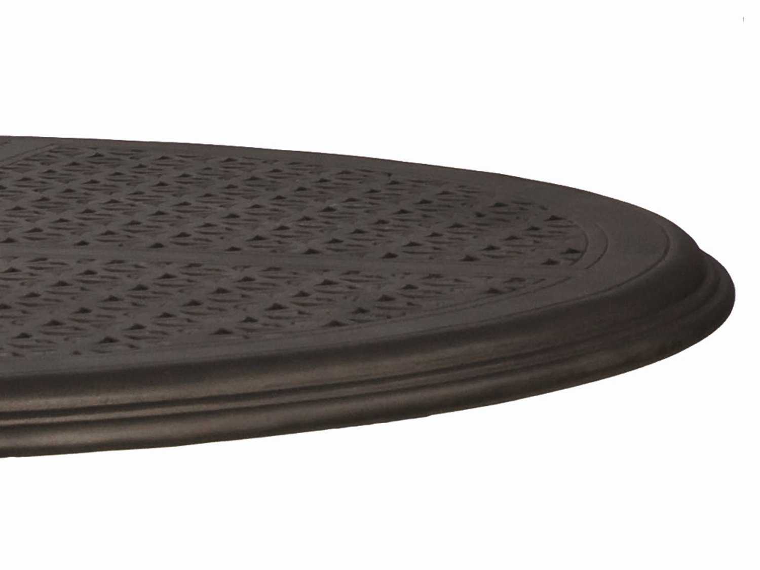 Woodard Cast Aluminum Hampton 84''W x 48''D Oval Table Top with