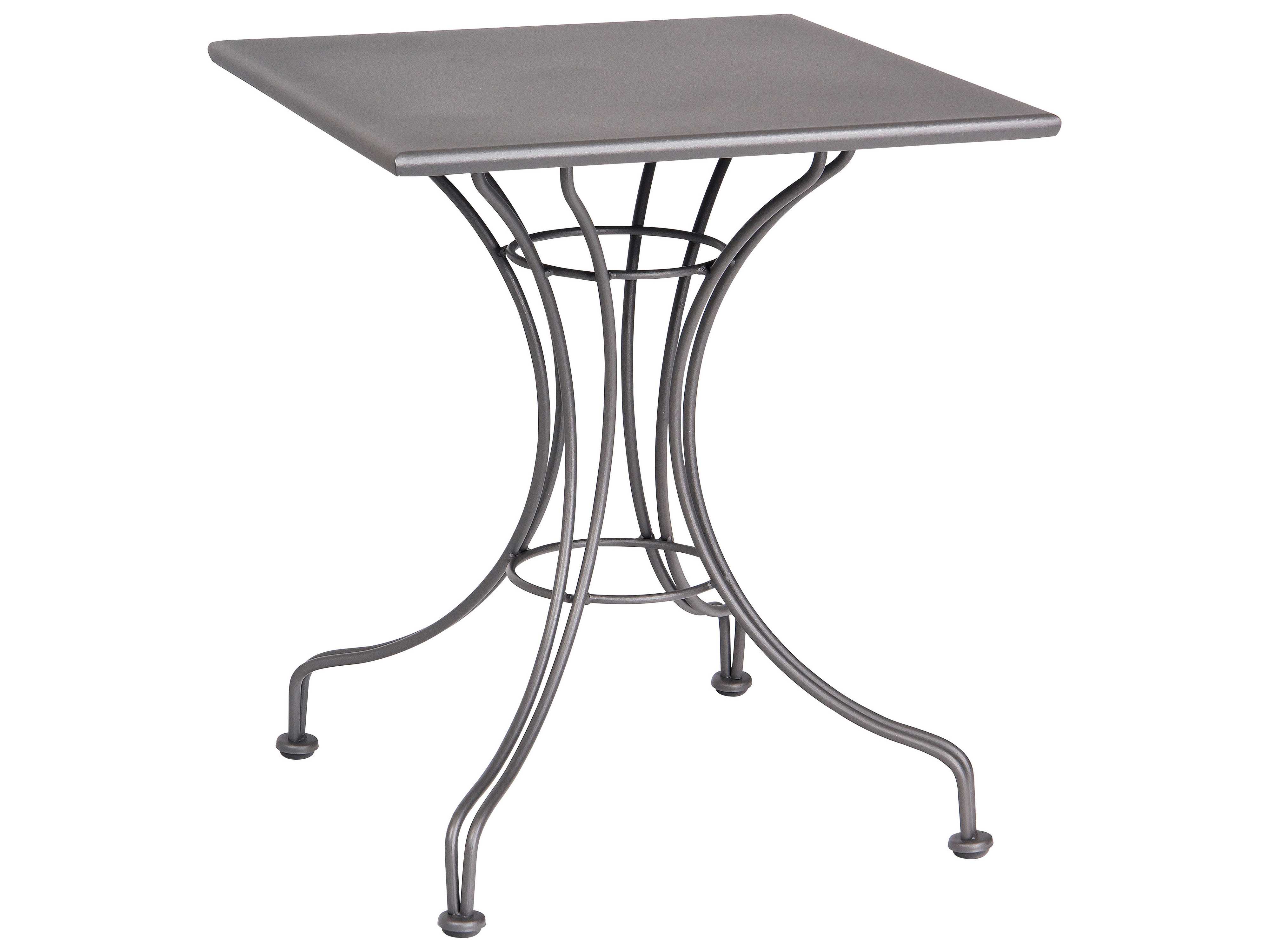 Woodard Wrought Iron 24 Square Bistro Table WR13L4SD24