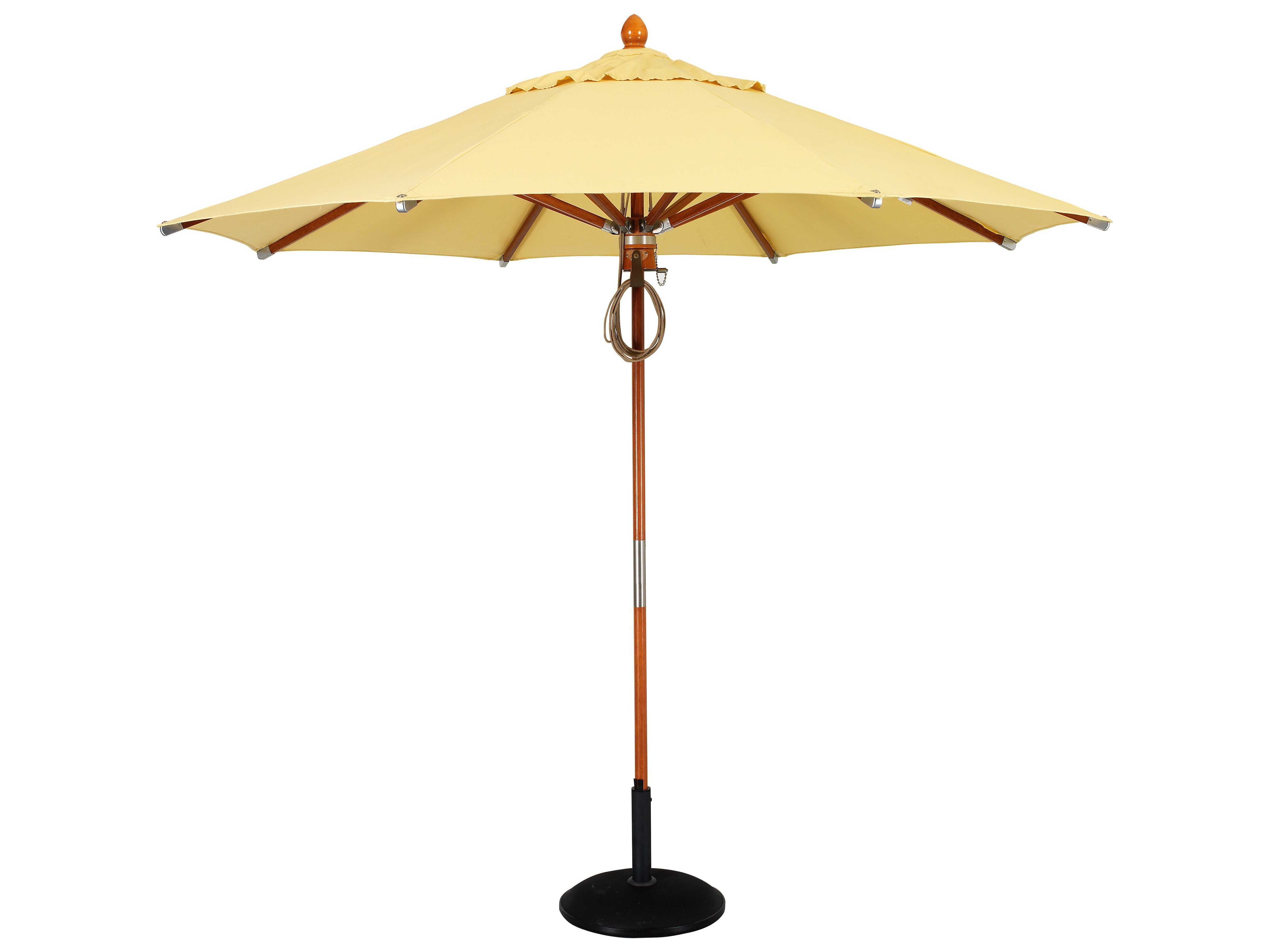 Woodard Wood 9 Foot Octagonal Market Umbrella 1490WDRPW