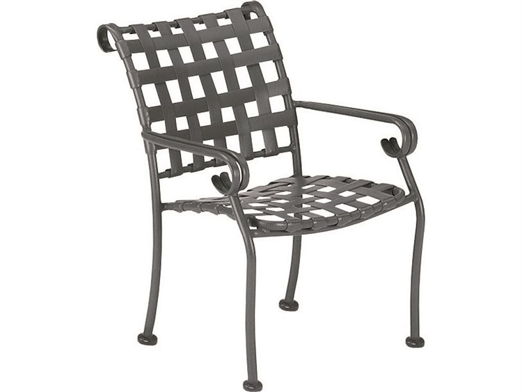 Woodard Ramsgate Aluminum Strap Stackable Dining Chair 160417