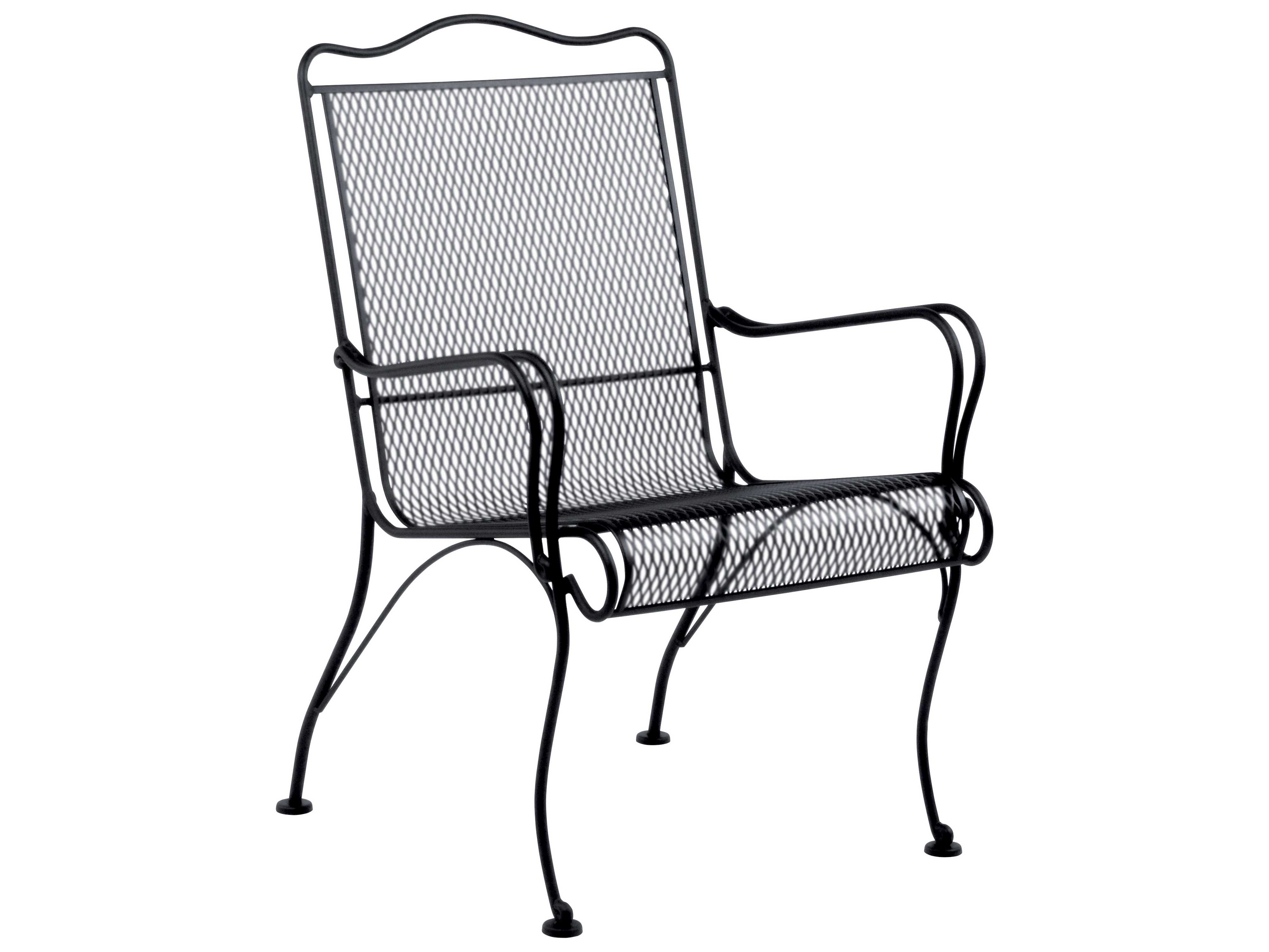 Woodard Tucson Wrought Iron High Back Lounge Chair 1G0006