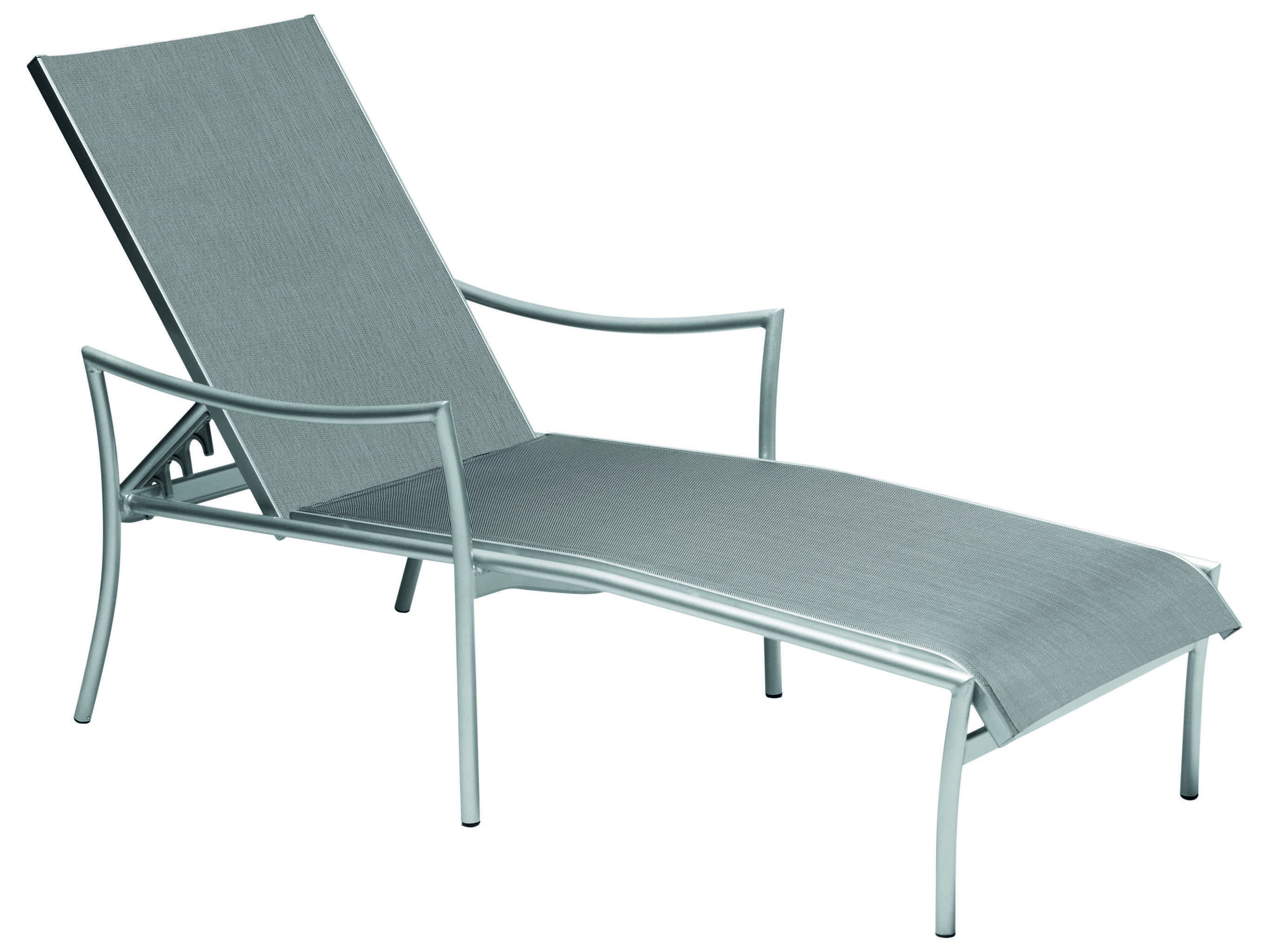 Woodard Dominica Sling Aluminum Stackable Adjustable Chaise Lounge