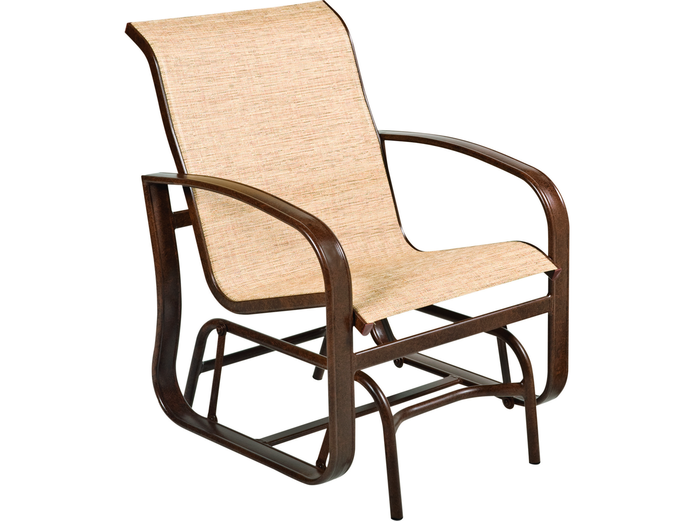 Woodard Cayman Isle Sling Aluminum Glider Outdoor Lounge Chair WR2FX478