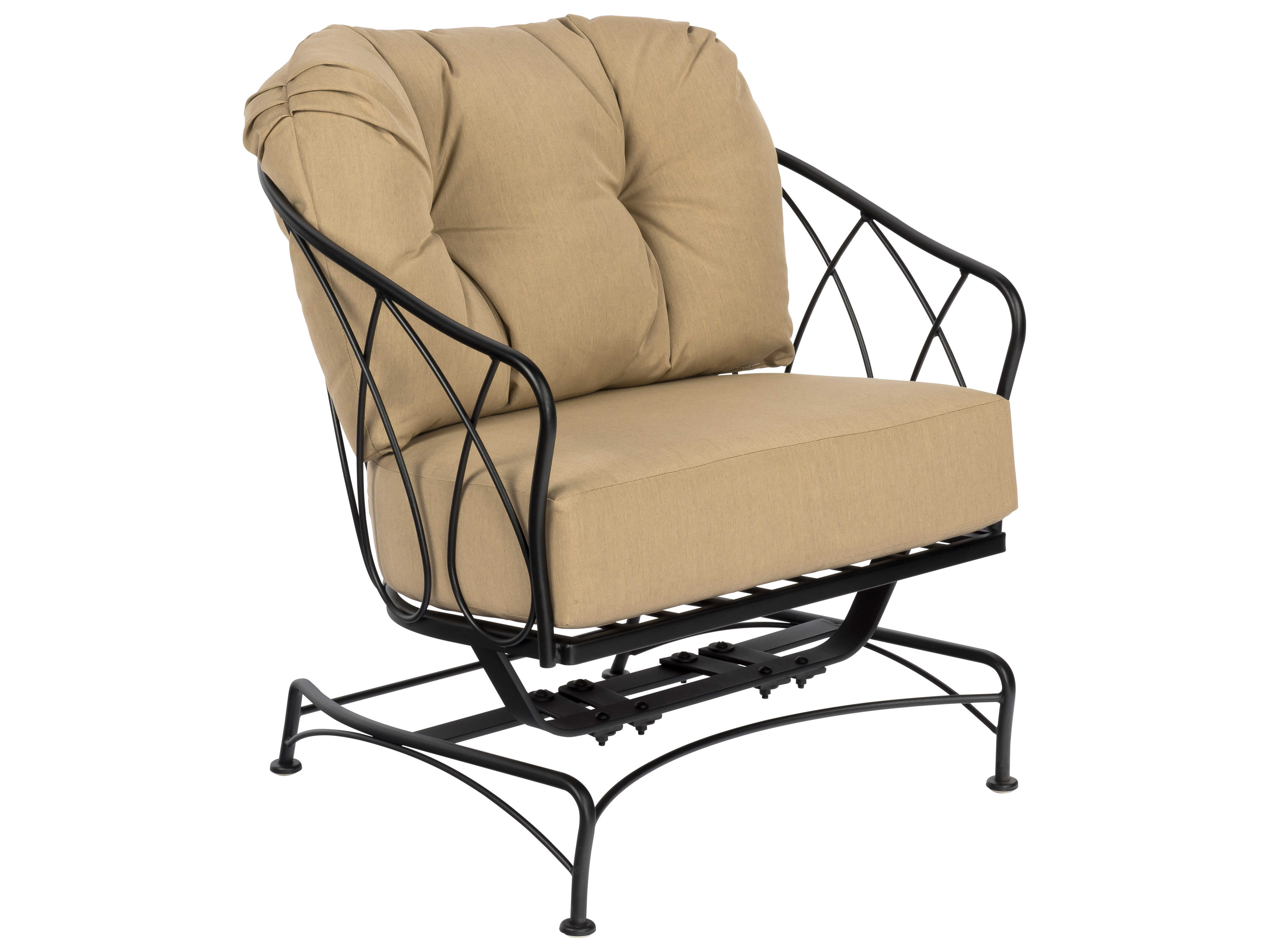 Woodard Delaney Wrought Iron Spring Lounge Chair WR2N0265