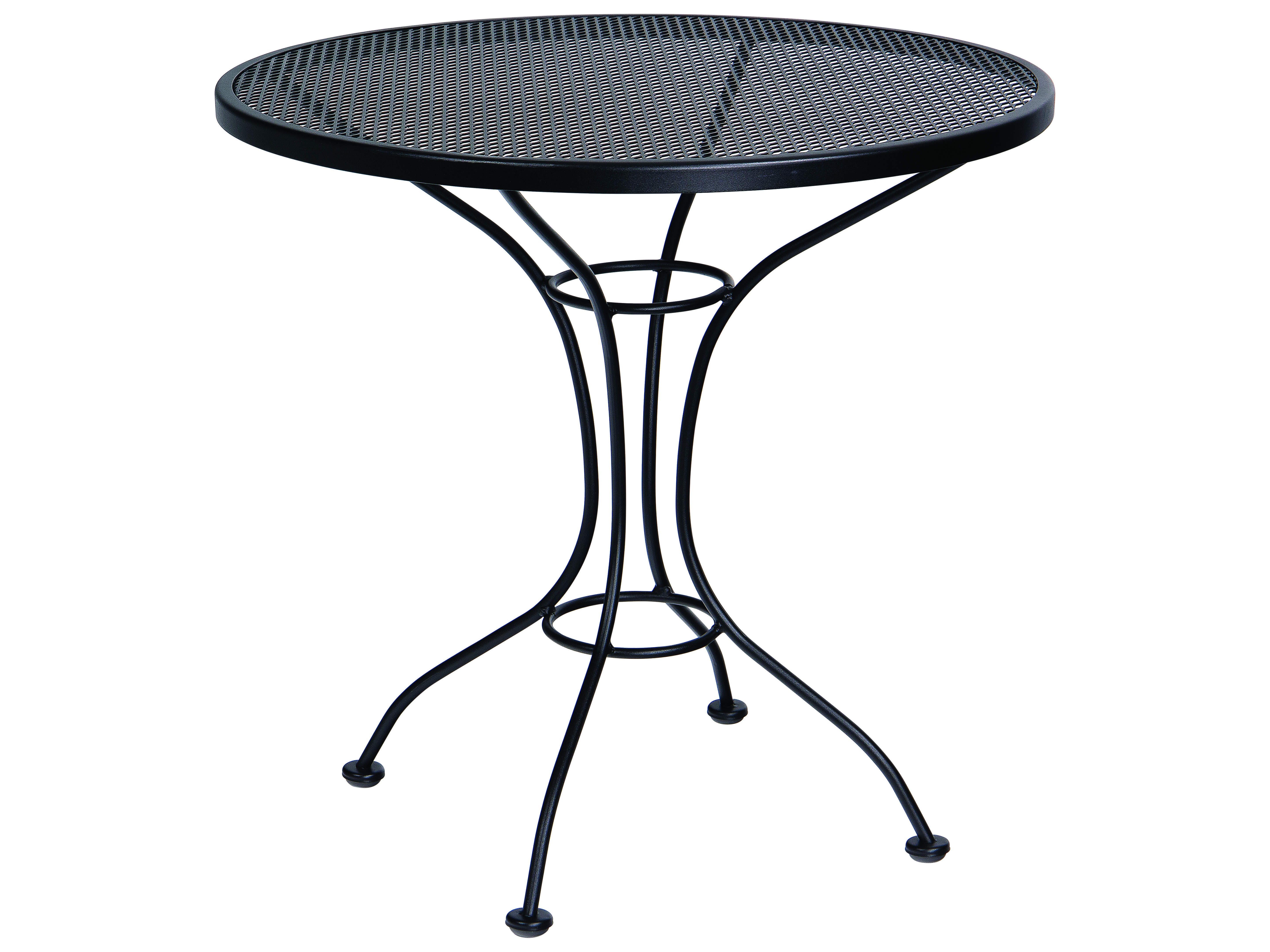 Woodard Parisienne Wrought Iron 30'' Wide Round Mesh Top