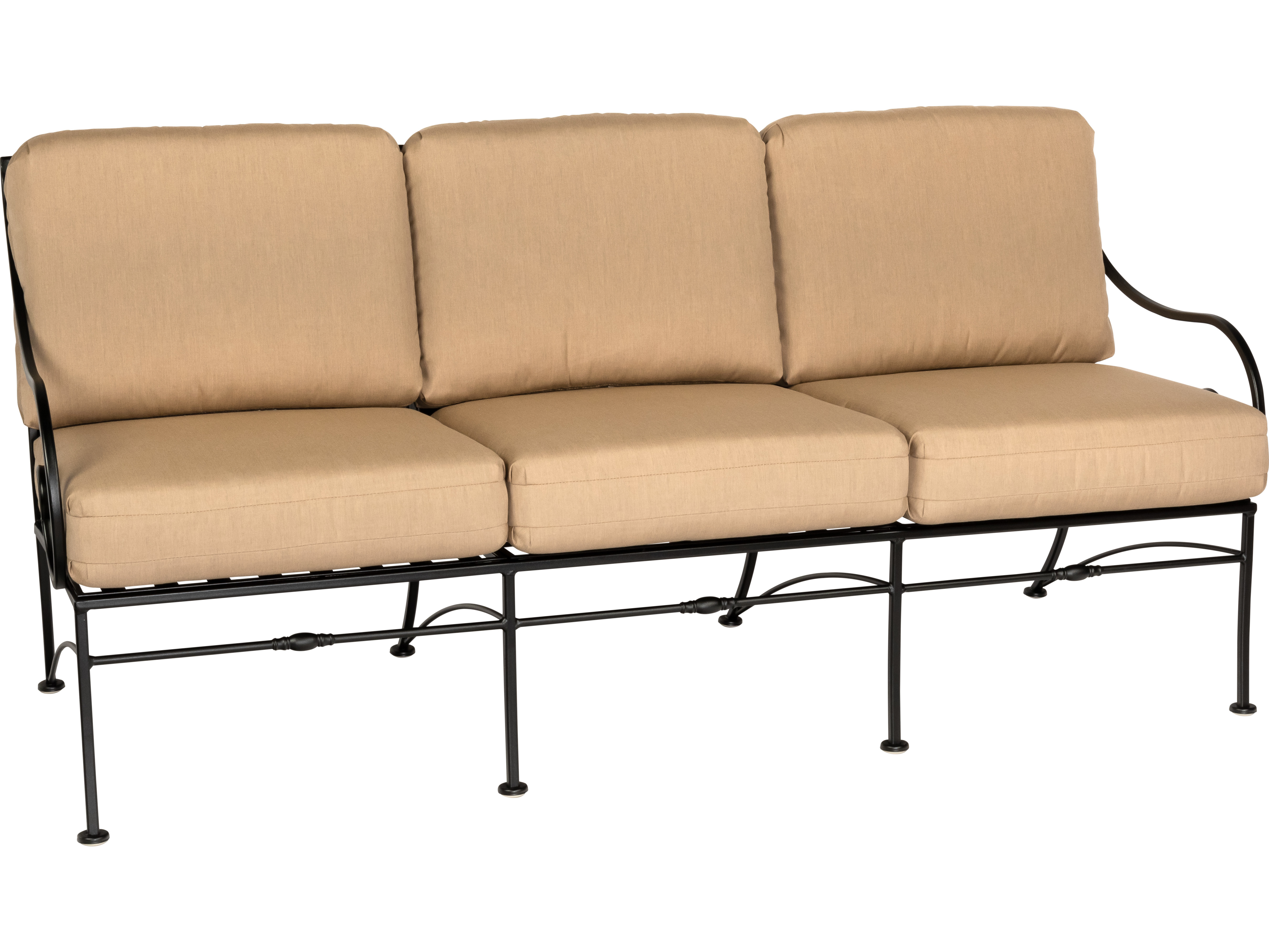 Woodard Sheffield Cushion Wrought Iron Sofa WR3C0020