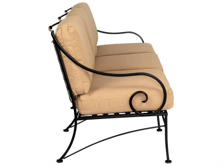Woodard Sheffield Cushion Wrought Iron Outdoor Sofa WR3C0020