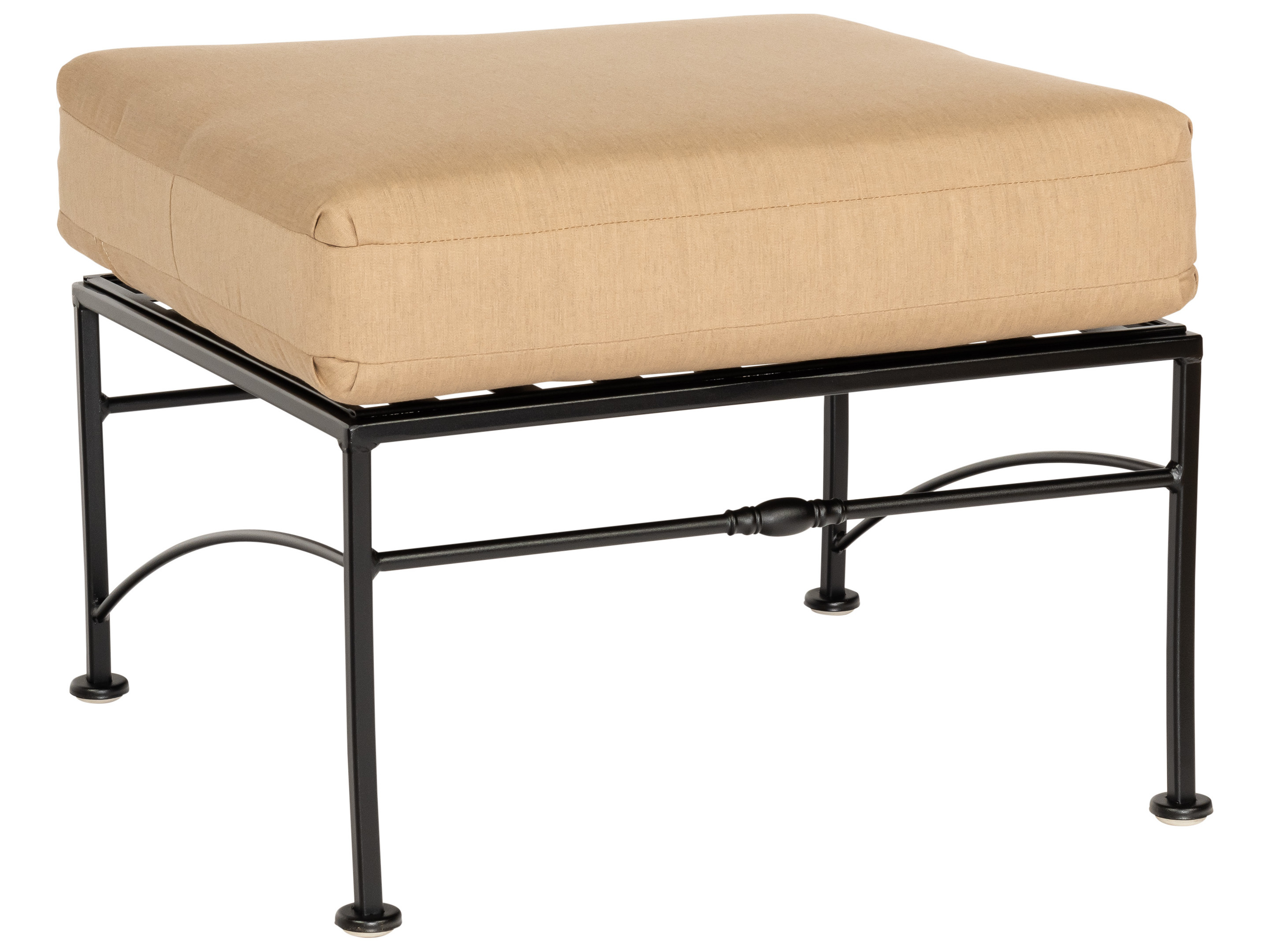 Woodard Sheffield Wrought Iron Ottoman WR3C0086