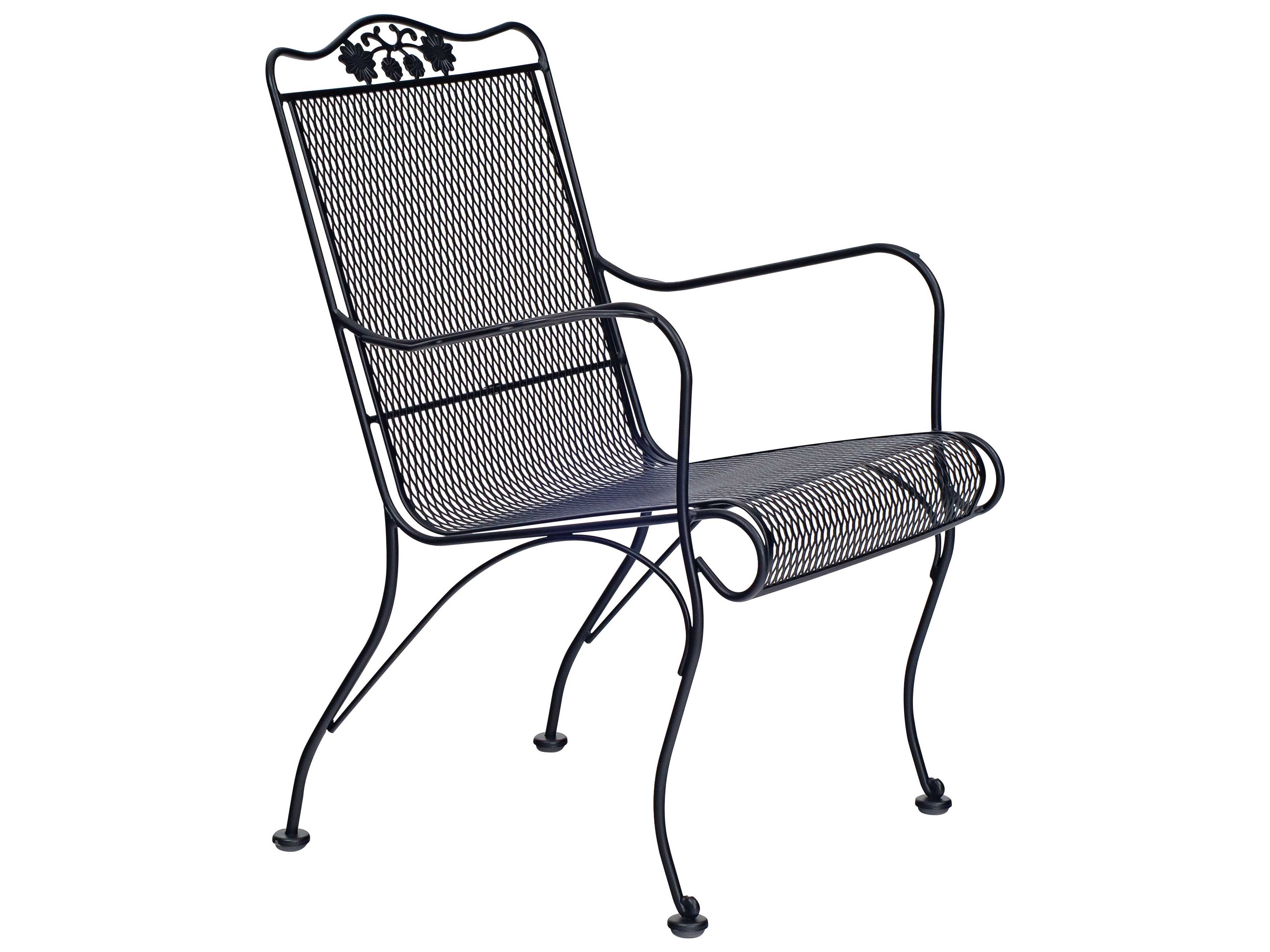Woodard Briarwood Wrought Iron High Back Lounge Chair 400006