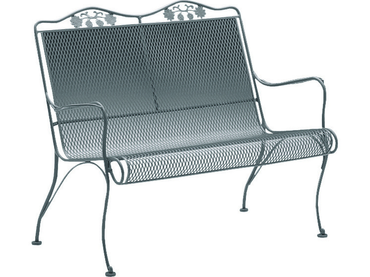 Woodard Briarwood Wrought Iron High Back Patio Loveseat WR400019