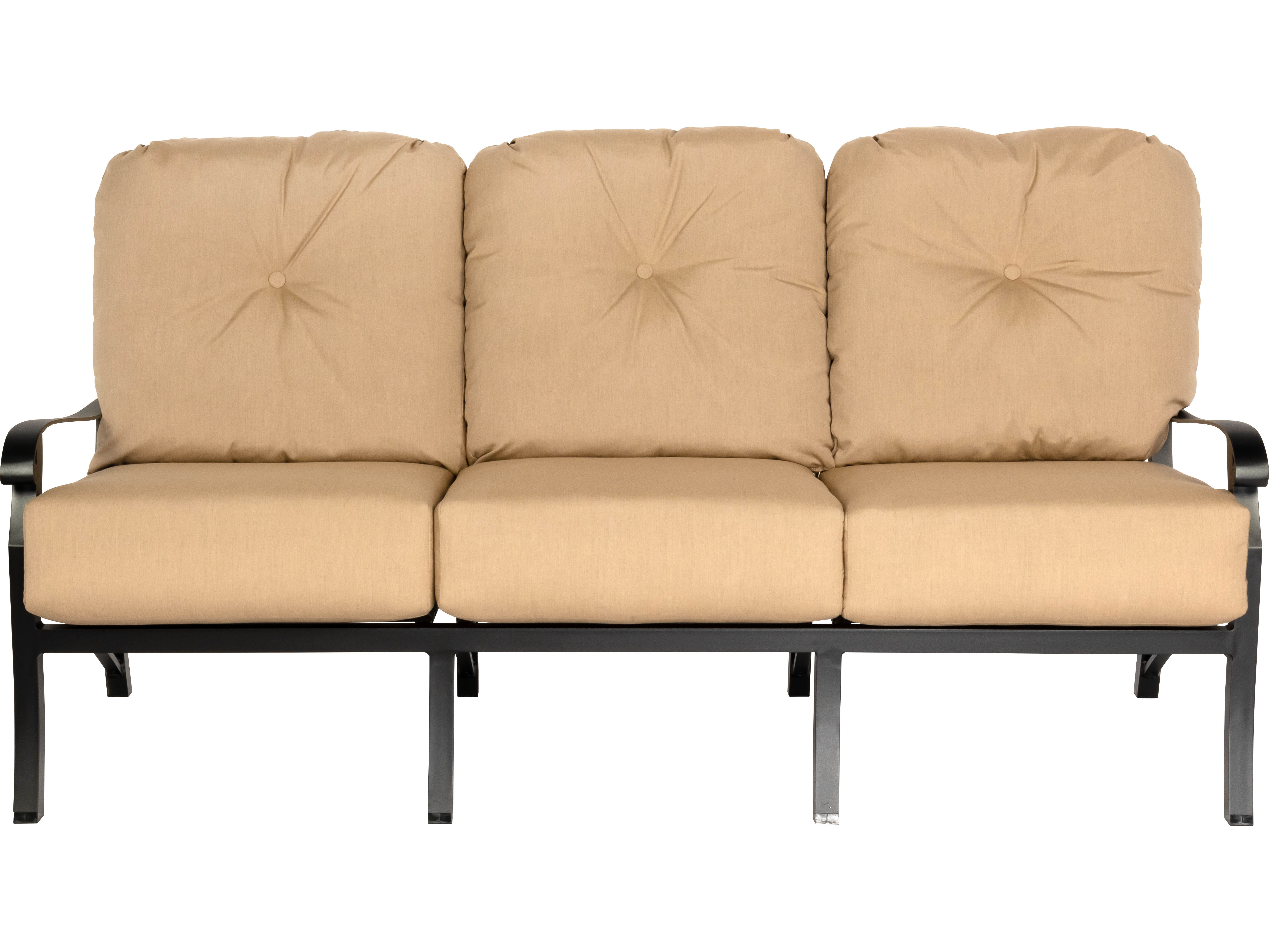 Woodard Cortland Cushion Aluminum Outdoor Patio Sofa WR4Z0420