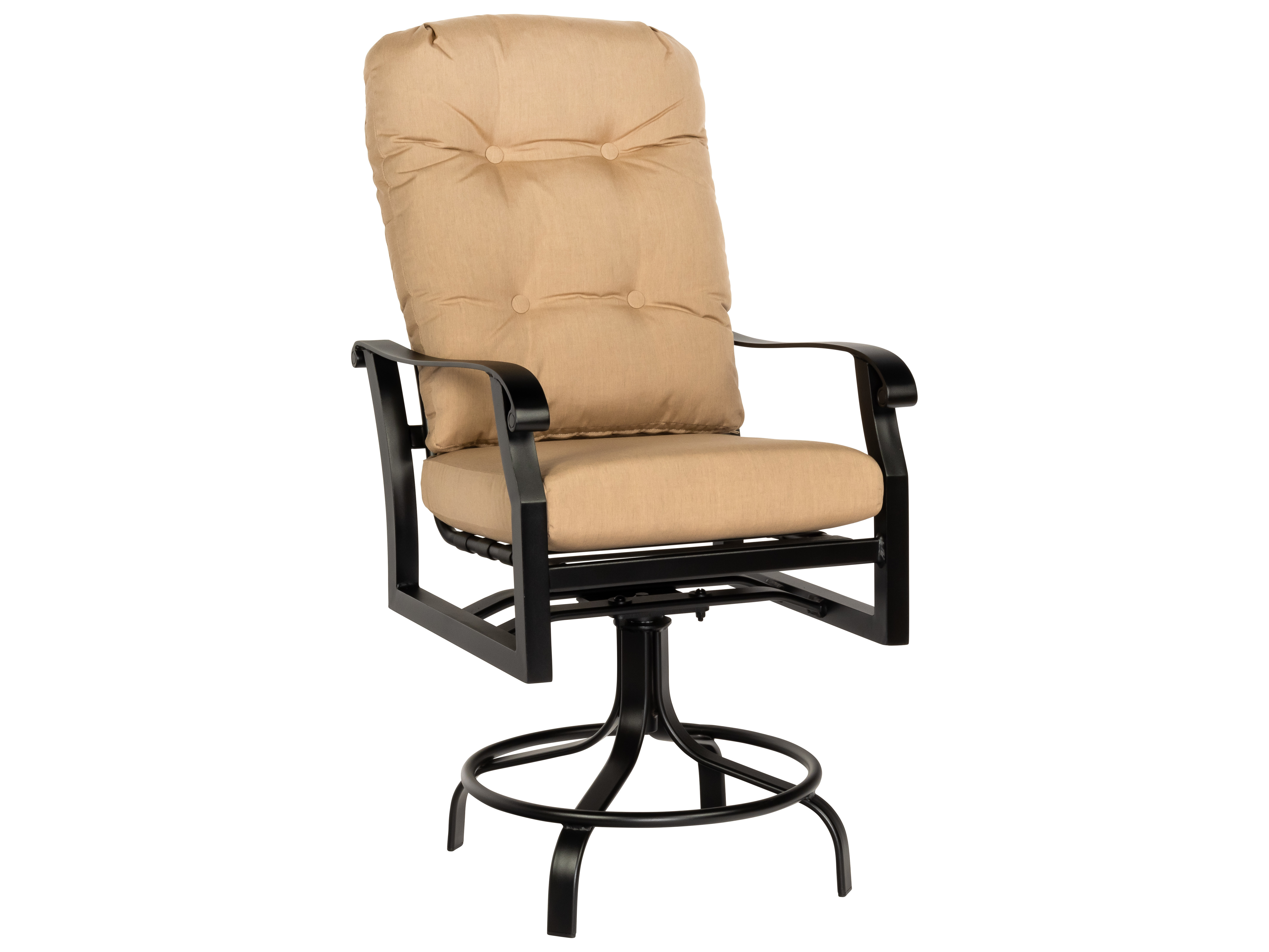 Woodard Cortland Cushion Patio Furniture Woodard Cortland Cushion Aluminum Swivel Counter Stool WR4Z0469