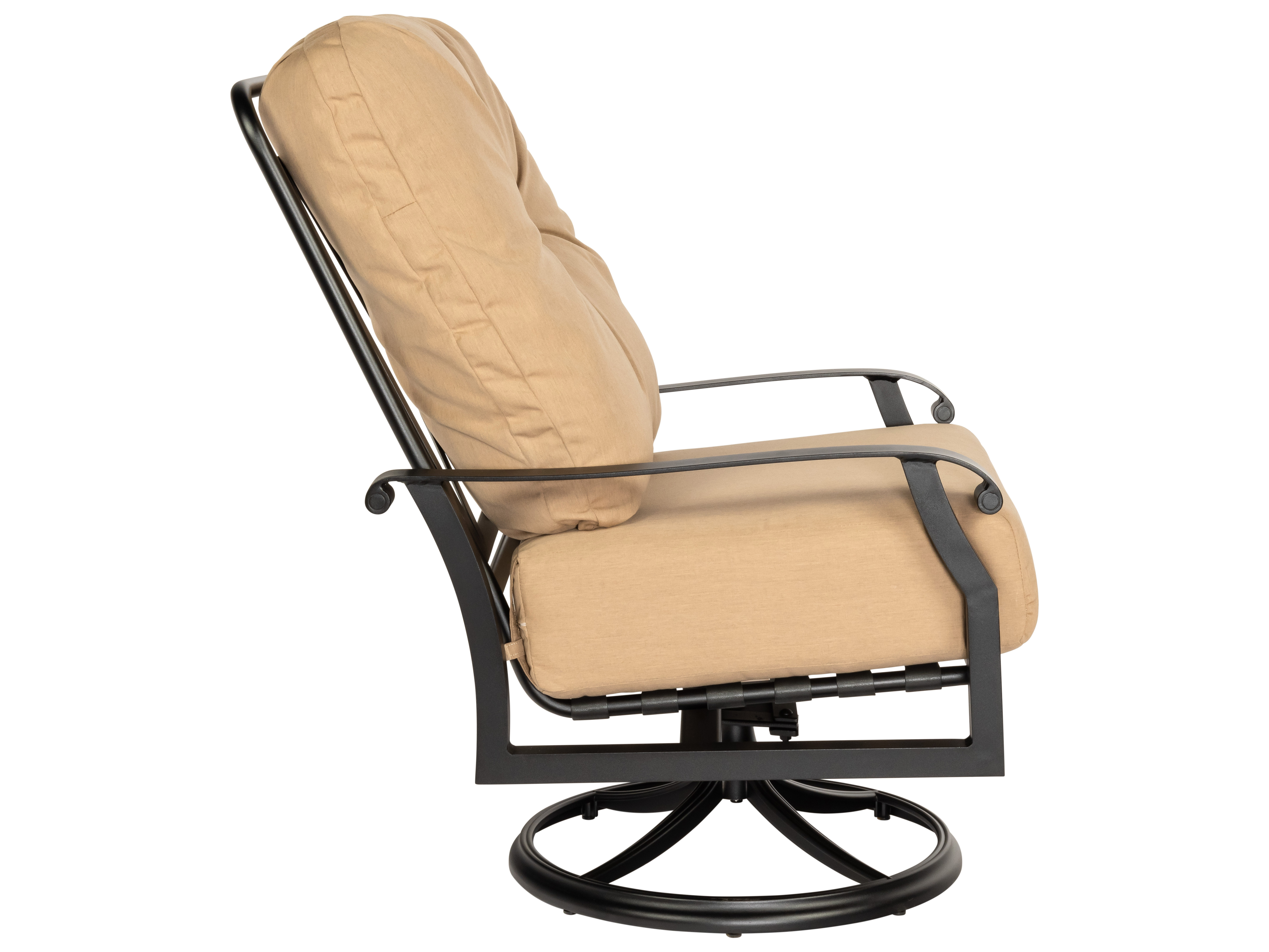 Woodard Cortland Cushion Aluminum Big Man's Swivel Rocker Outdoor