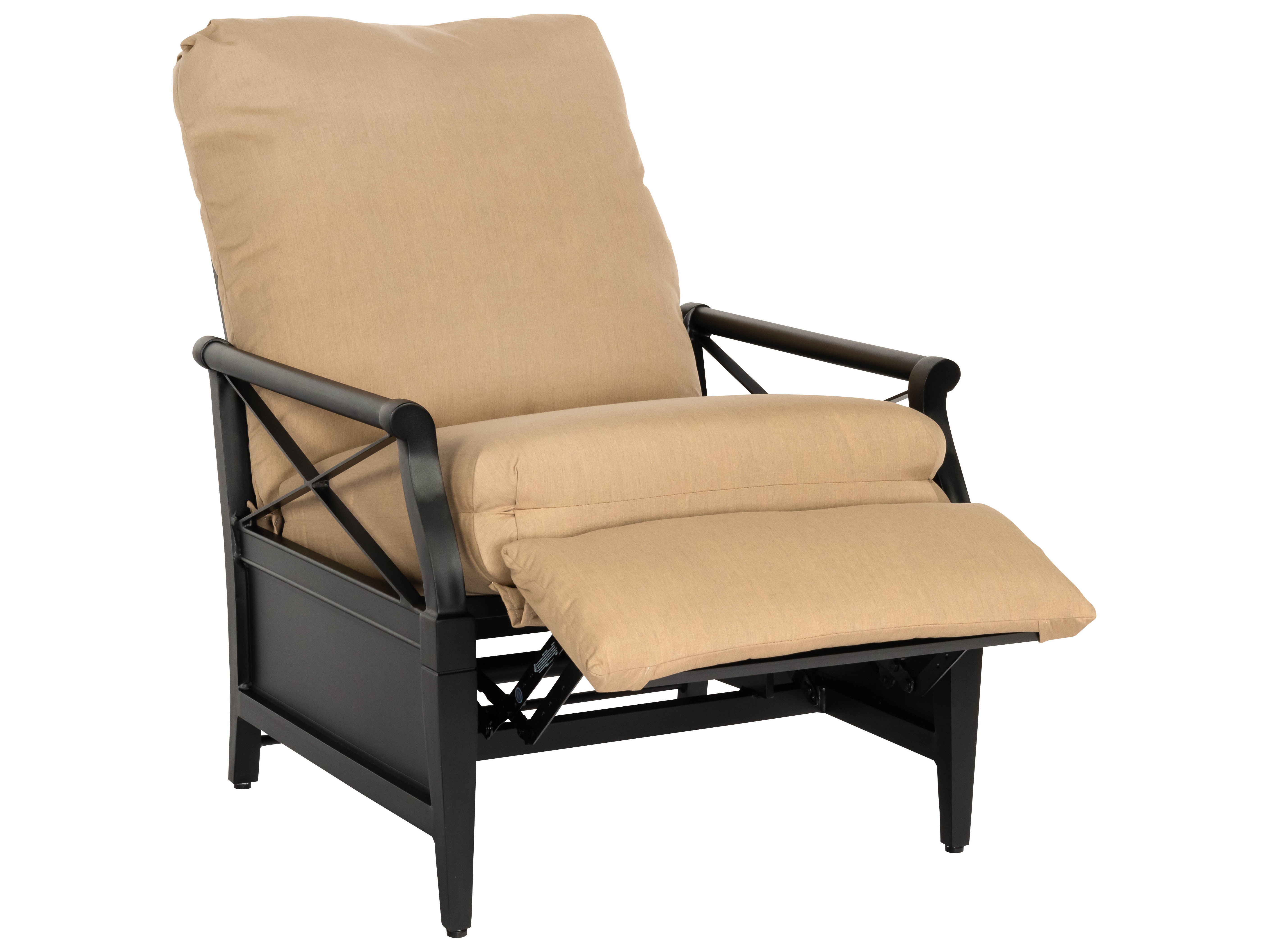 Woodard Andover Cushion Aluminum Recliner Outdoor Lounge Chair WR510452