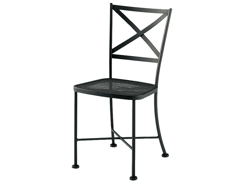 Woodard Cafe Classics Wrought Iron Genoa Dining Side Chair WR5C0302