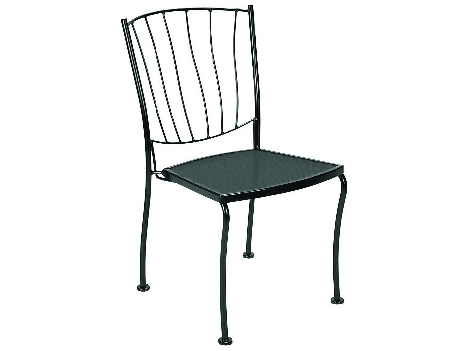 Woodard Aurora Wrought Iron Dining Side Chair WR5L0002