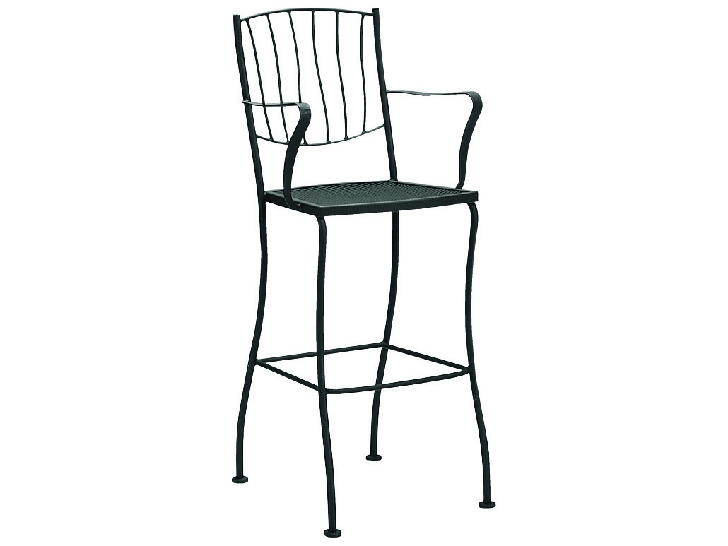 Woodard Aurora Wrought Iron Bar Stool WR5L0081