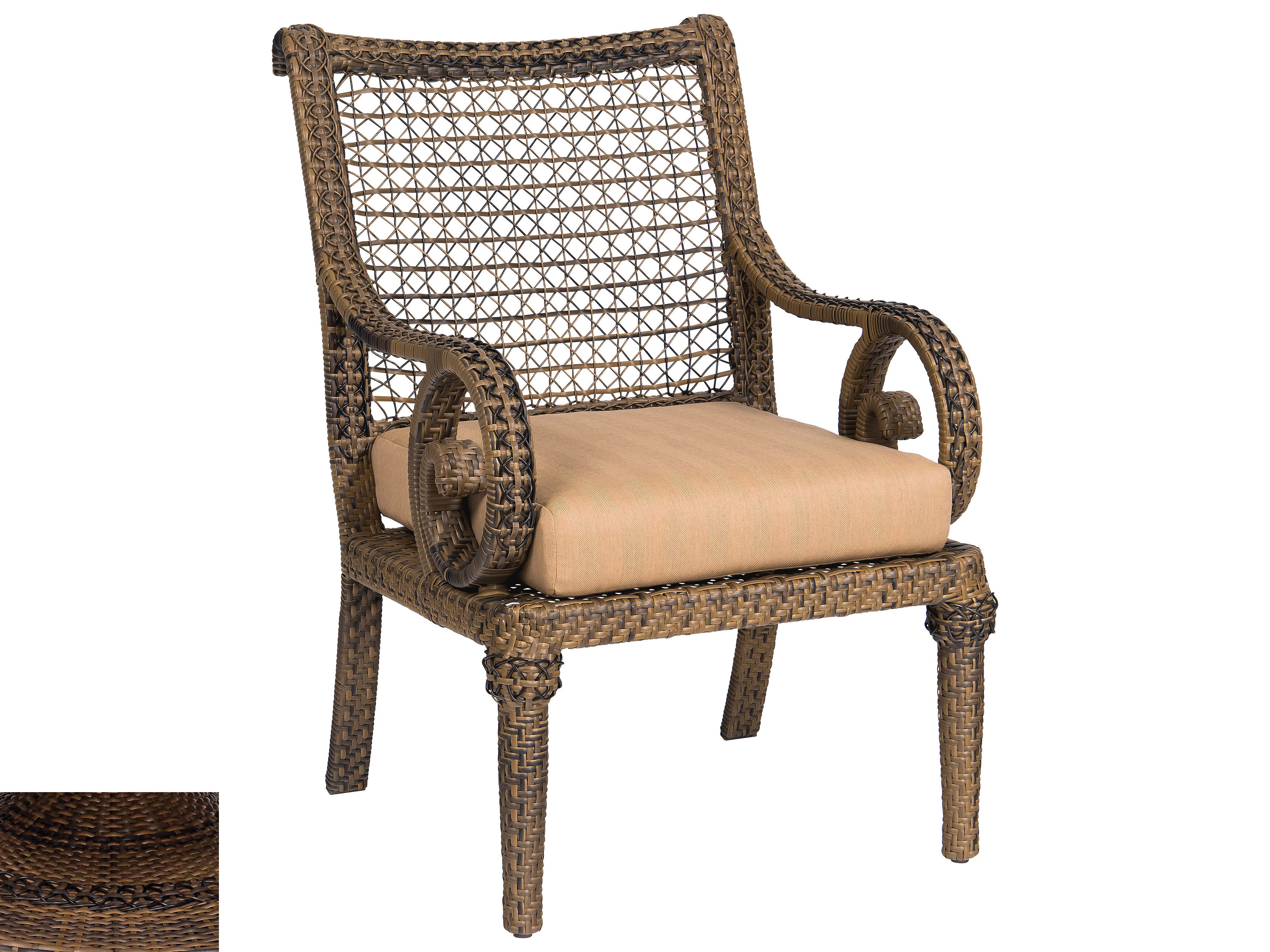 Woodard South Shore Dining Chair Replacement Cushions WR640001VCH