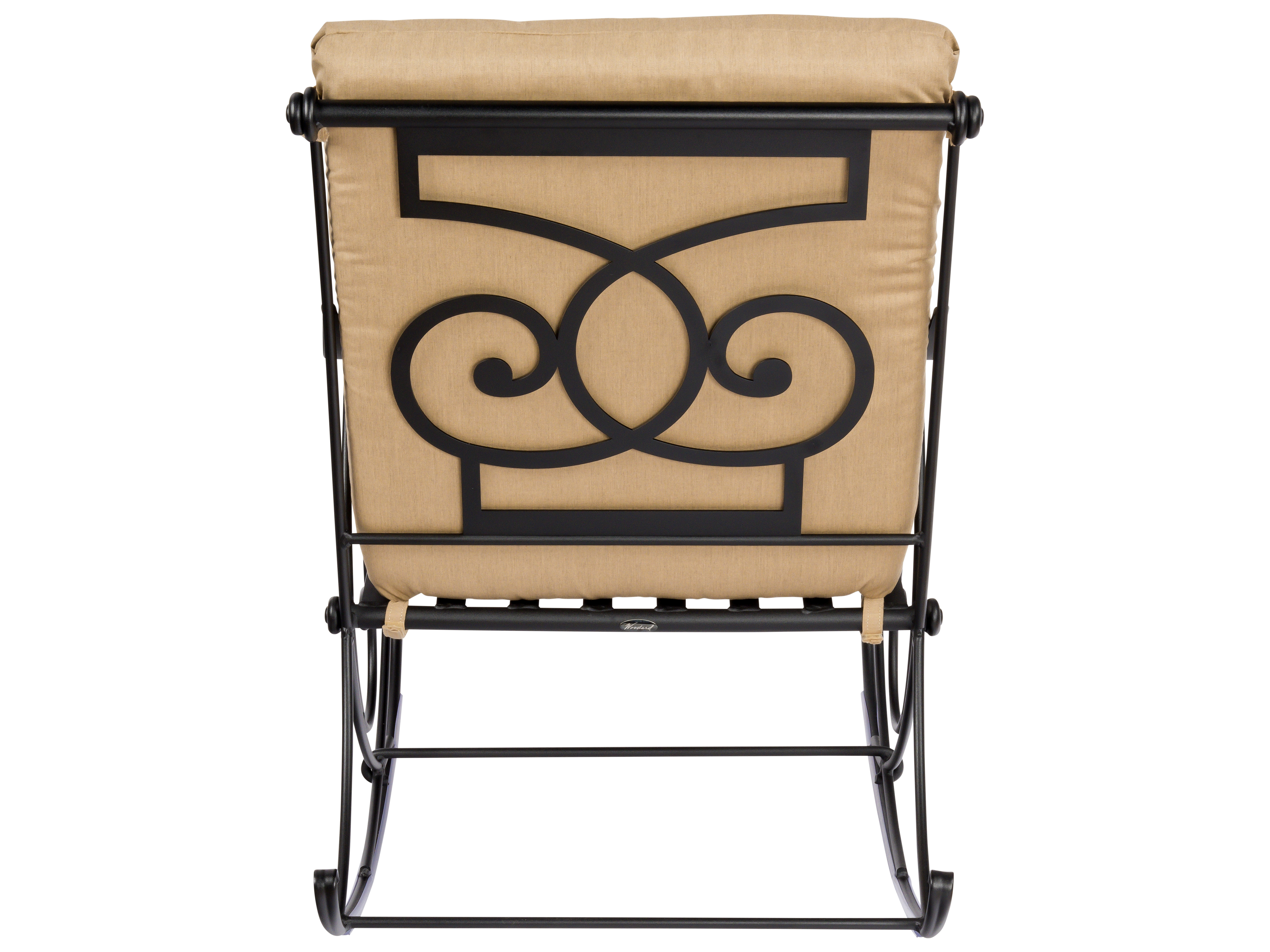 Wrought Iron Rocking Chair Cushions Woodard Wellington Cushion Wrought Iron Rocker Lounge Chair WR670013