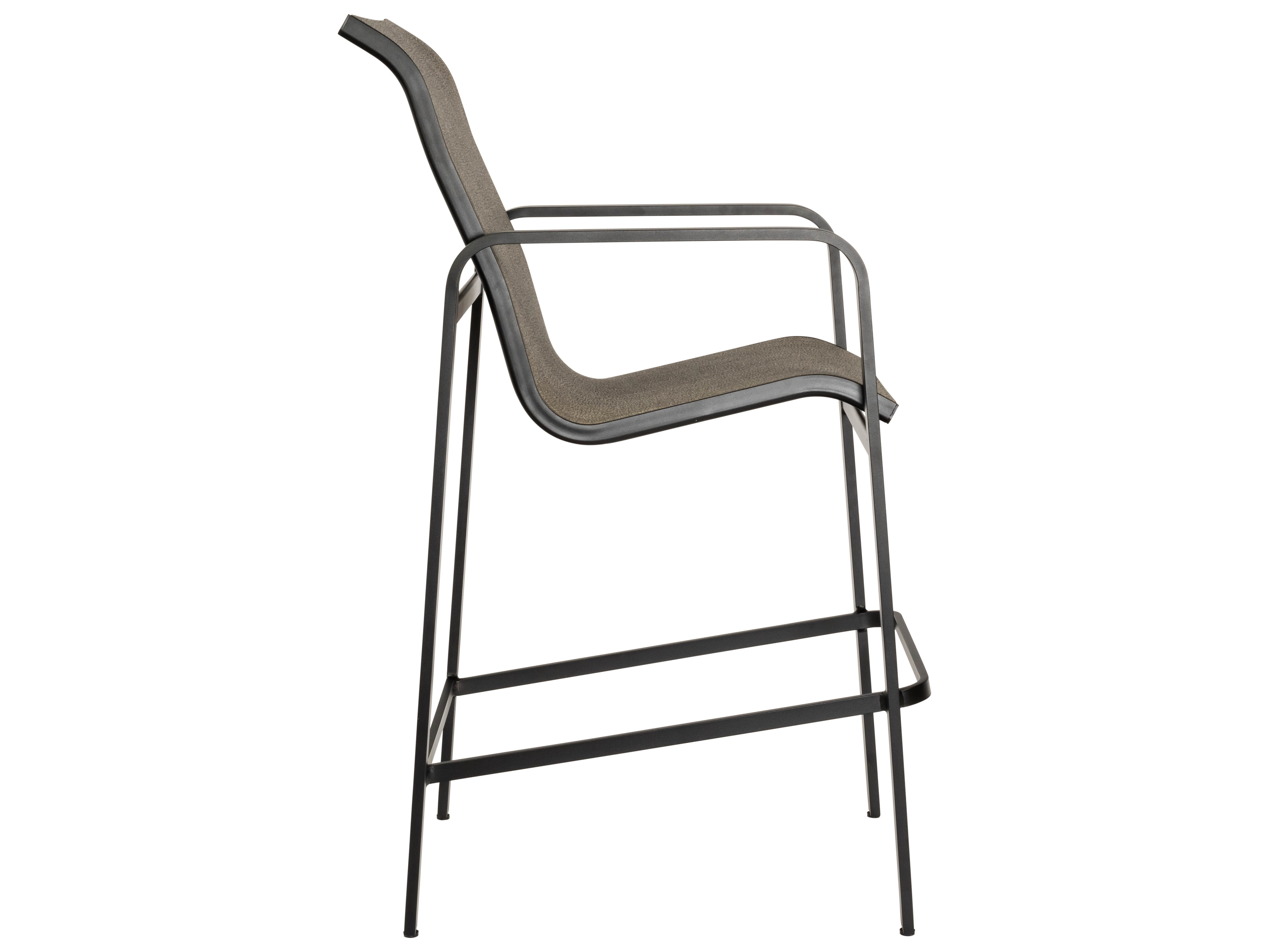 Woodard Landings Sling Aluminum Outdoor Bar Stool WR6G0481
