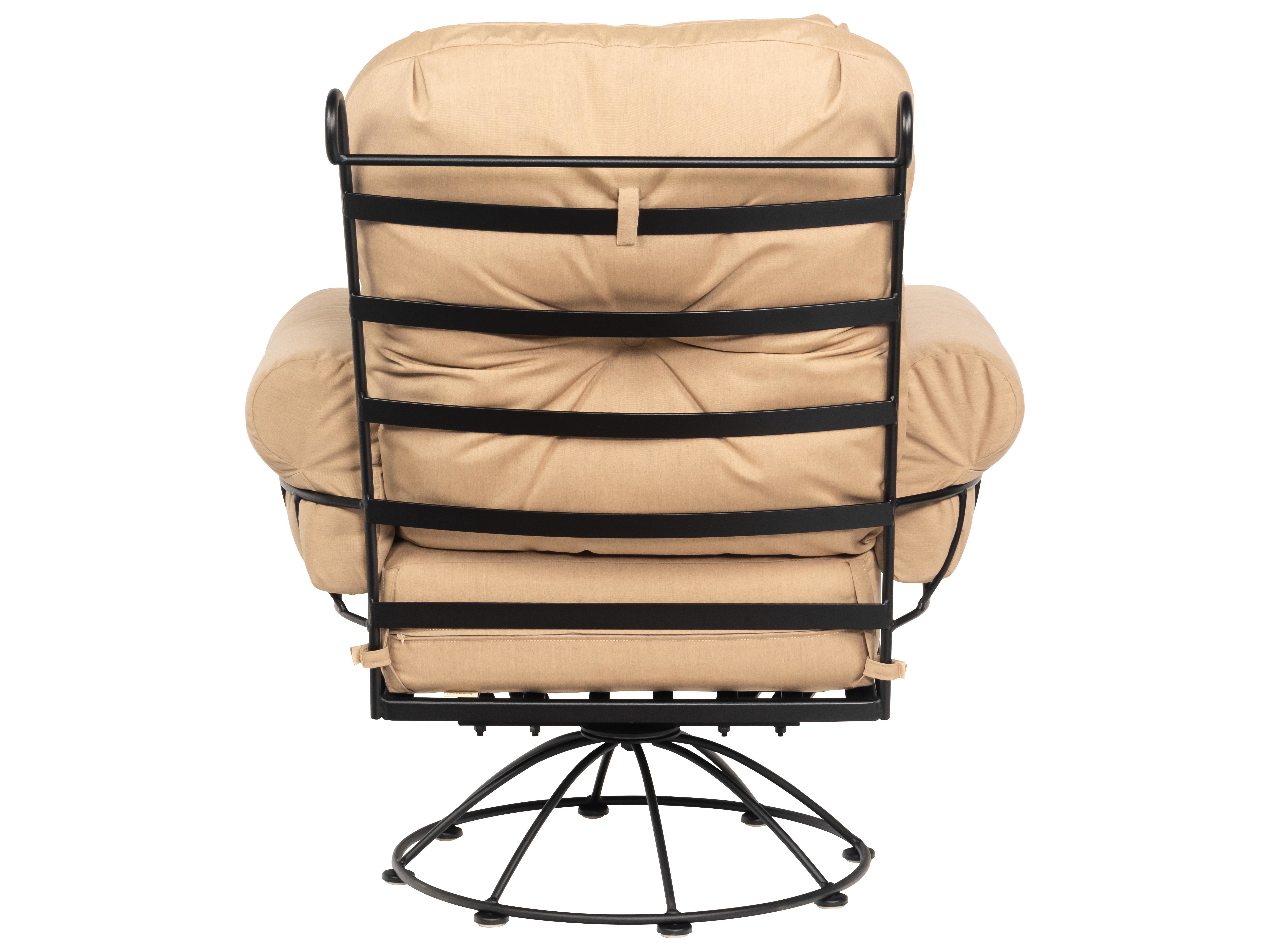 Wrought Iron Rocking Chair Cushions Woodard Terrace Cushion Wrought Iron Smaller Swivel Rocker Lounge Chair