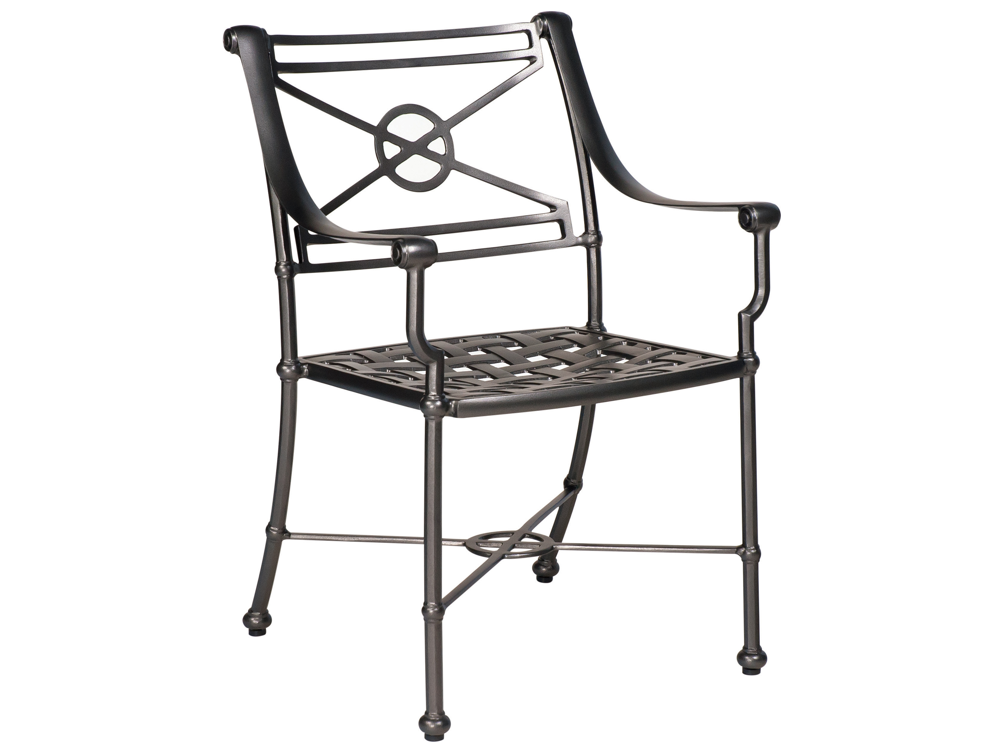 Woodard Delphi Cast Aluminum Outdoor Patio Dining Arm Chair WR850410